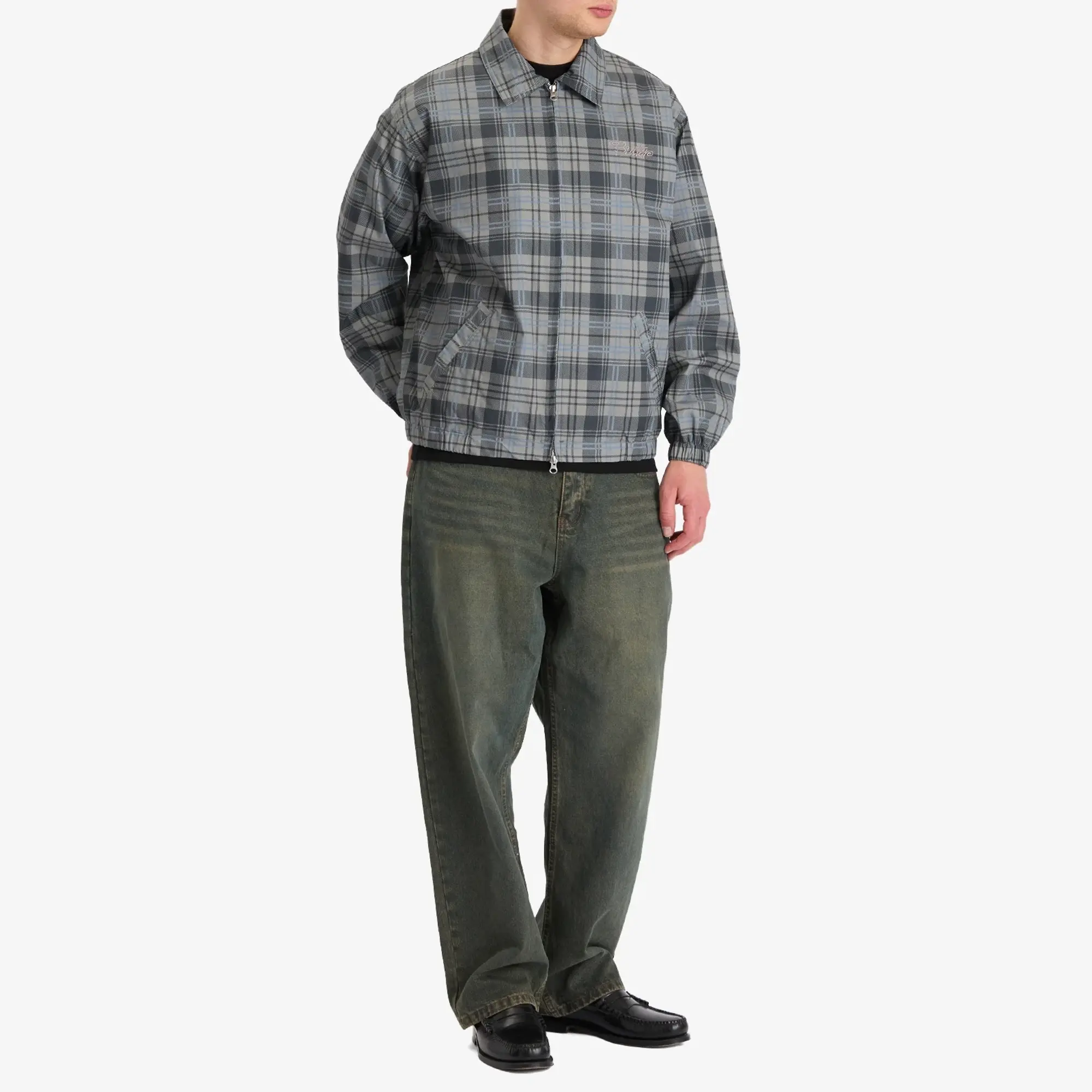 Butter Goods Men's Jive Jacket Navy Plaid