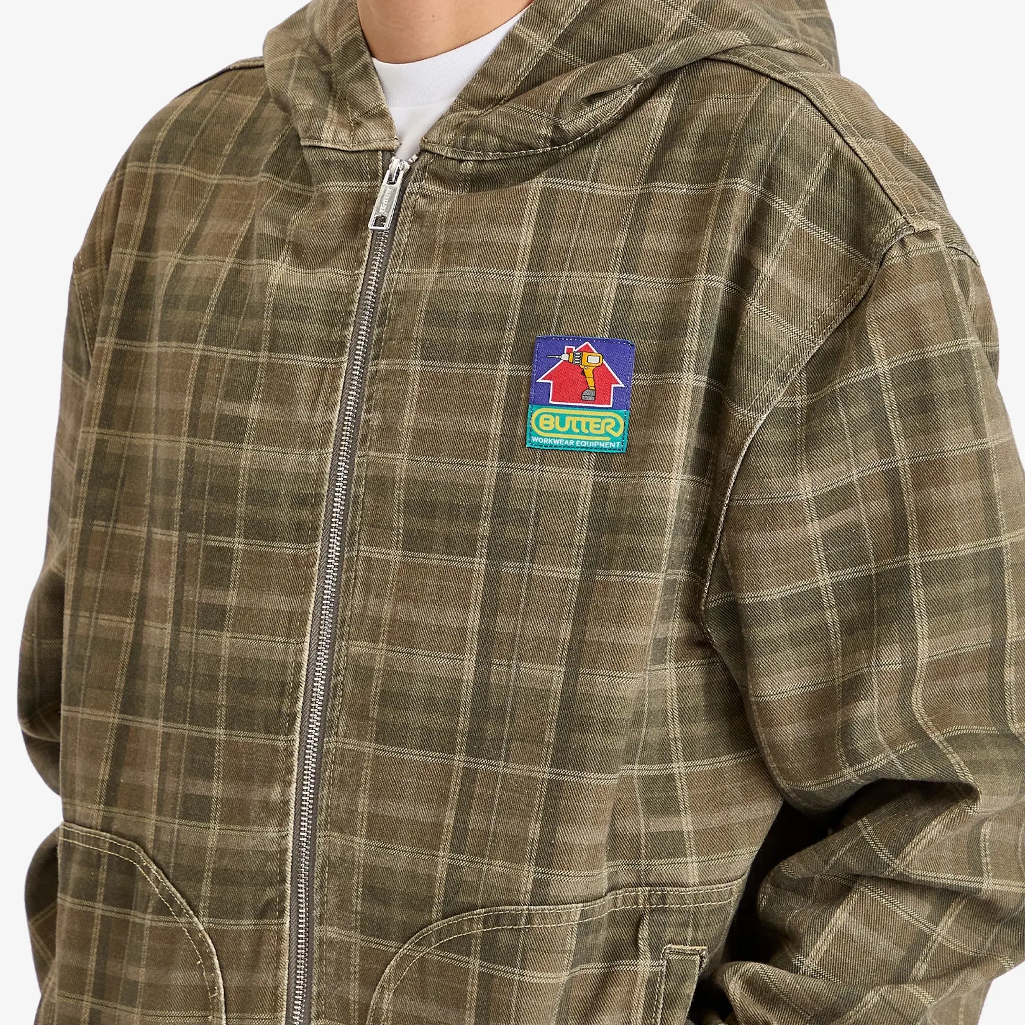 Butter Goods Men's Work Jacket Washed Plaid
