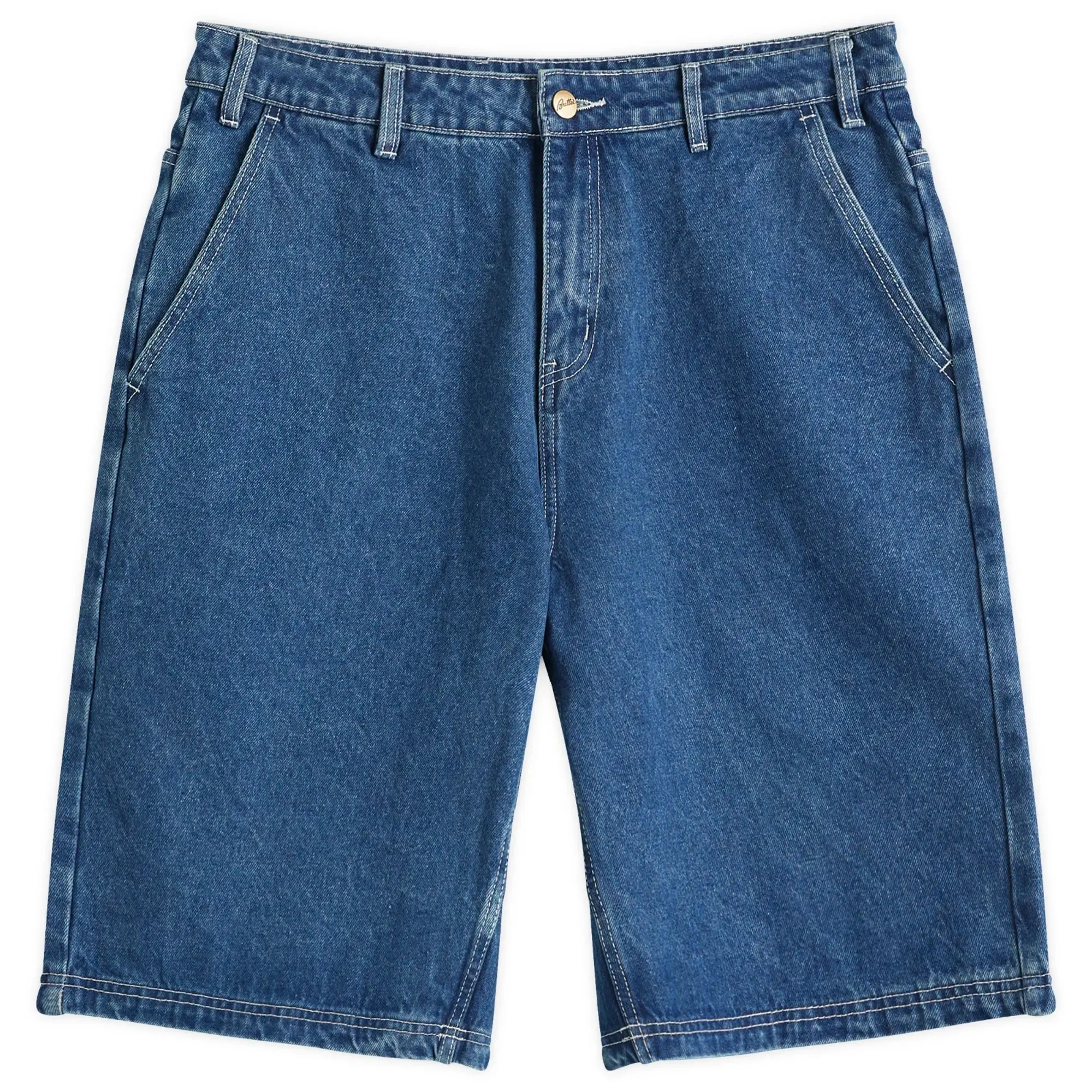Butter Goods Men's Scribble Denim Shorts Mid Blue