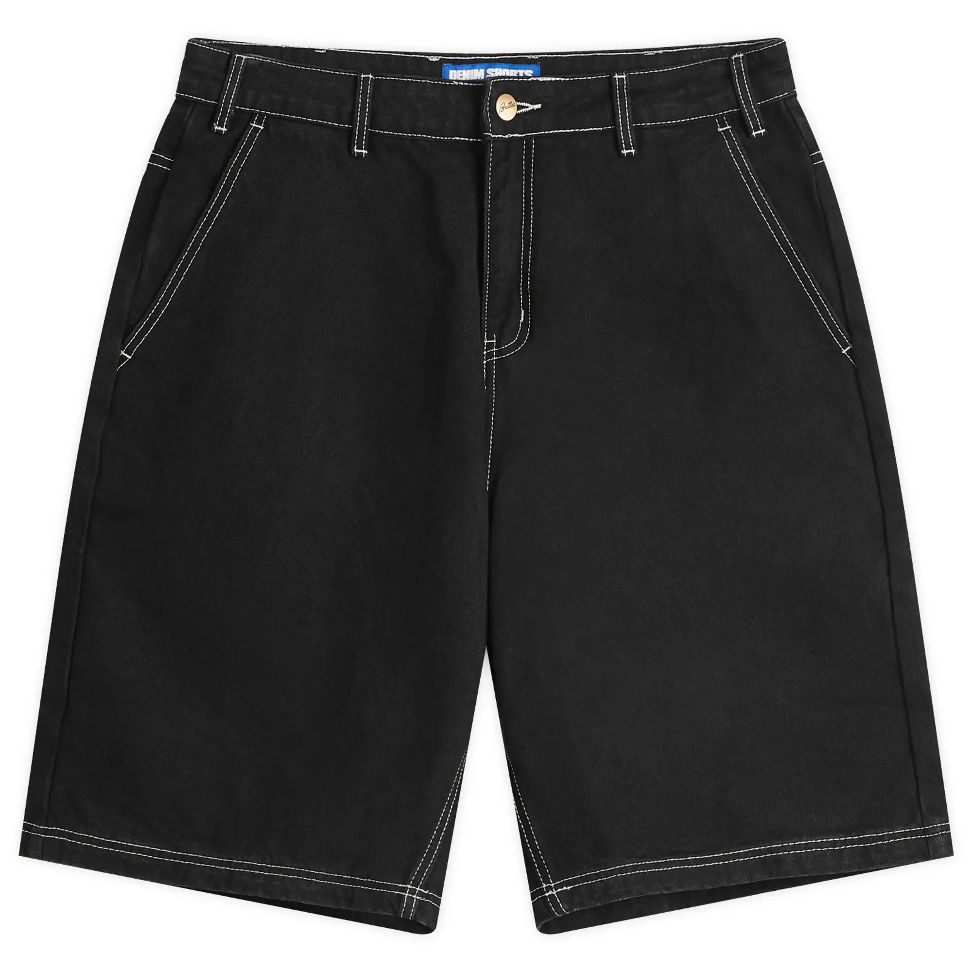 Butter Goods Men's Scribble Denim Shorts Washed Black