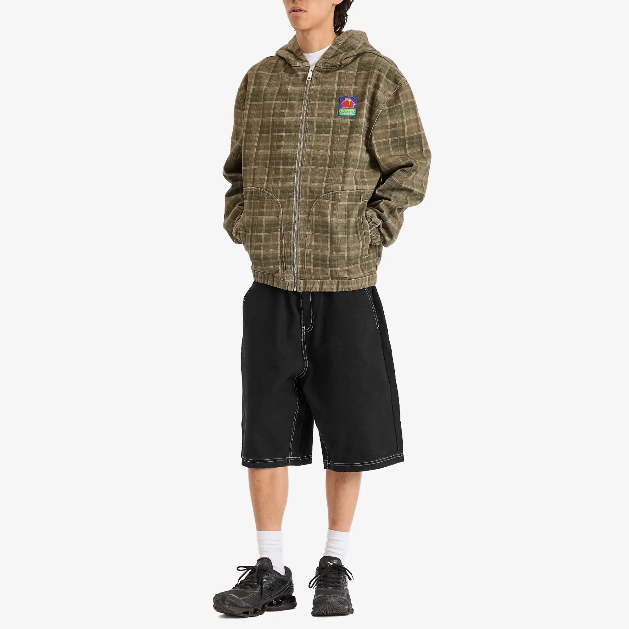 Butter Goods Men's Scribble Denim Shorts Washed Black