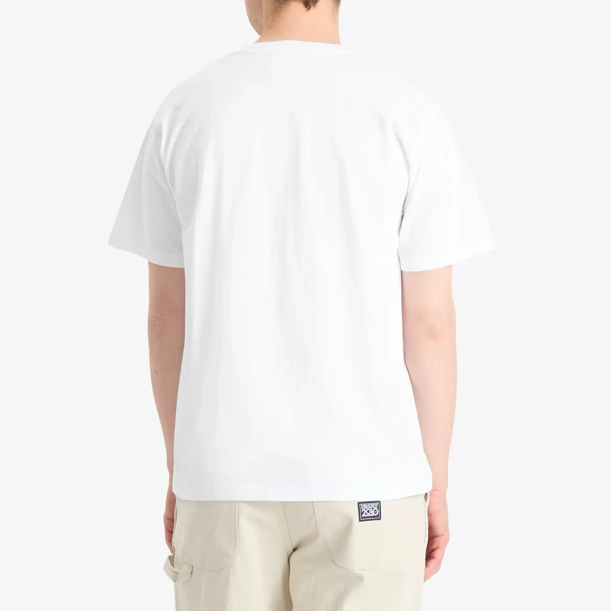A Bathing Ape Men's Abc Camo College Tee White X Blue