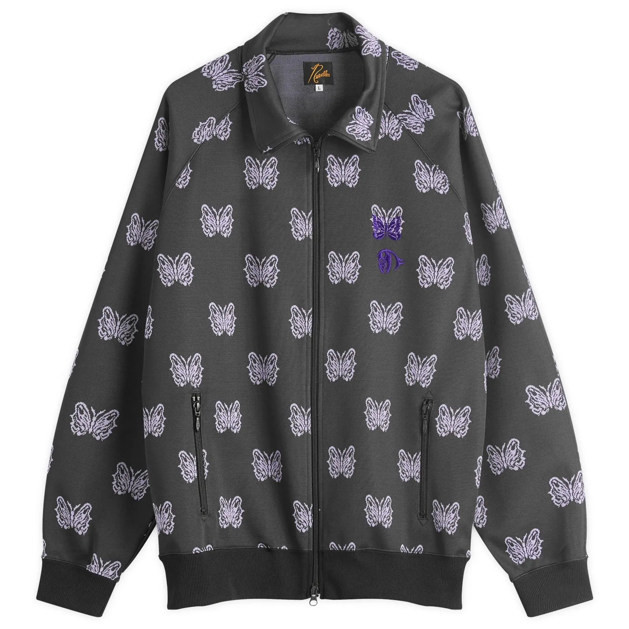 Needles Men's x Kae Tanaka Poly Jacquard Track Jacket Black