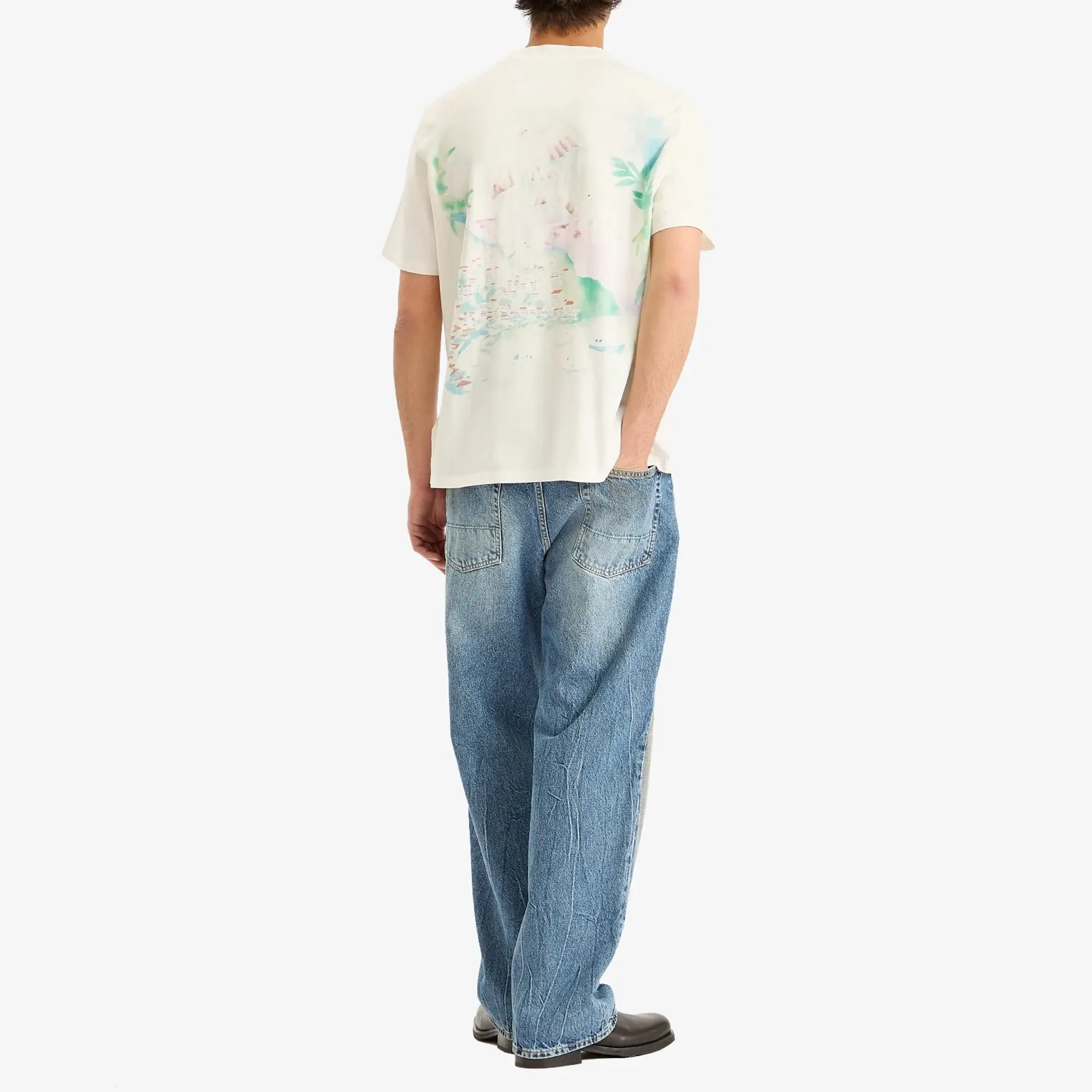 Our Legacy Men's Box T-Shirt Sea View Print Legacy Jersey