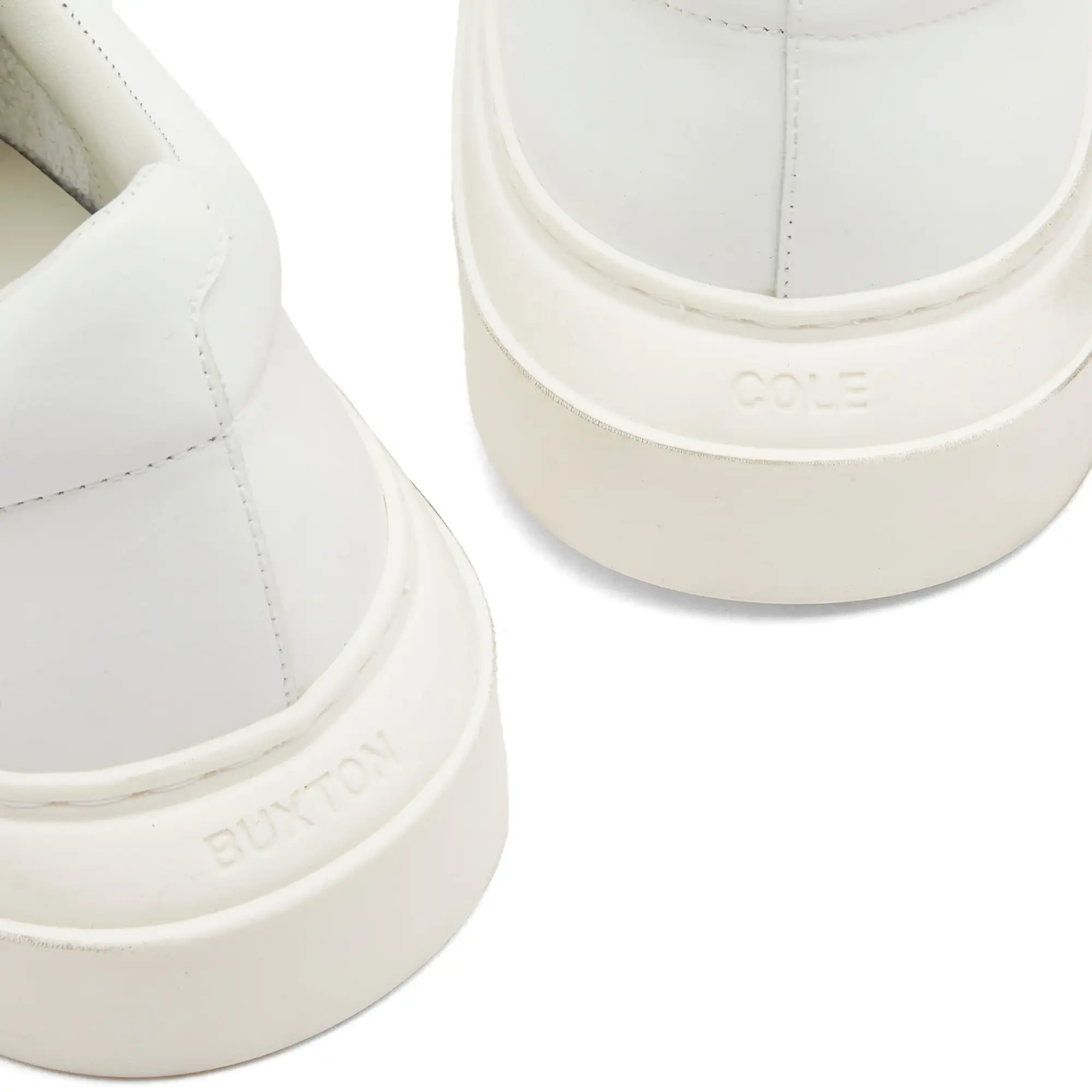 Cole Buxton Men's Toe Cap Sneaker White
