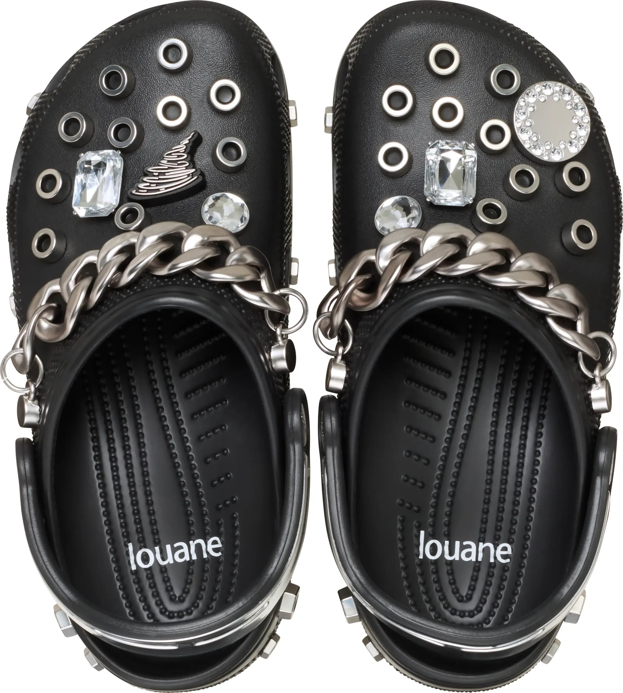 Crocs | Unisex | Louane X Crocs Classic | Clogs | Black / Multi | W4/M3
