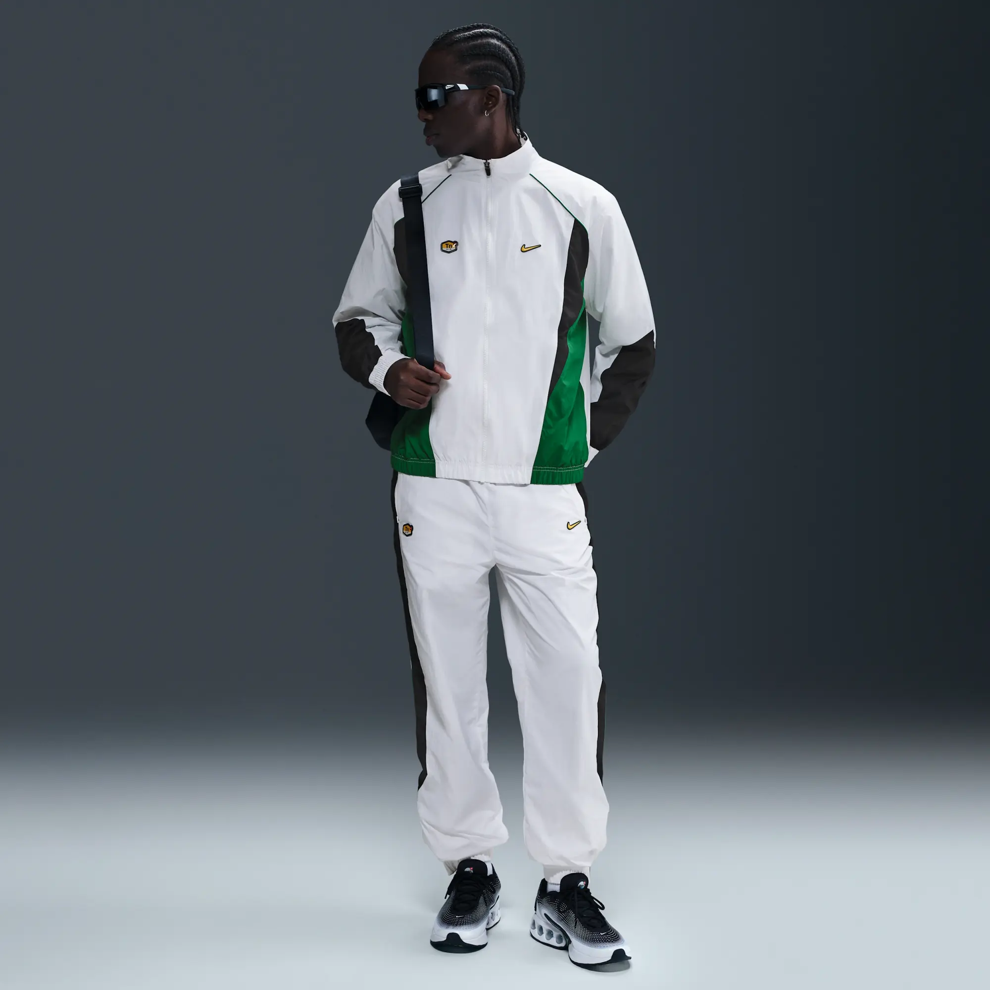 Nike Sportswear Men's Woven Track Jacket - White - Nylon