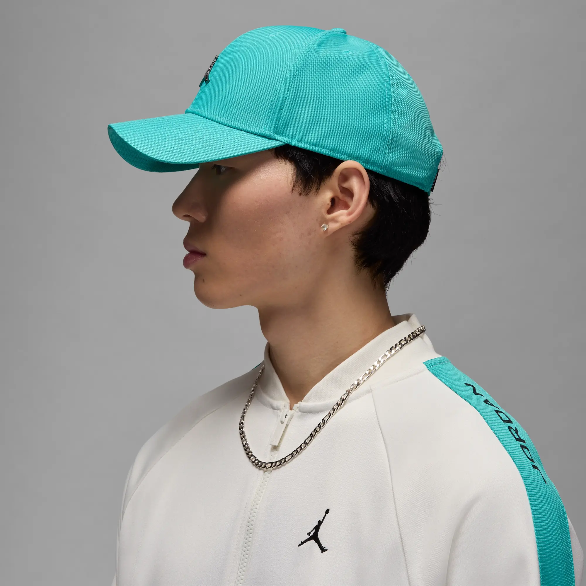 Nike Jordan Rise Structured Metal Jumpman Hat - Green - Nylon