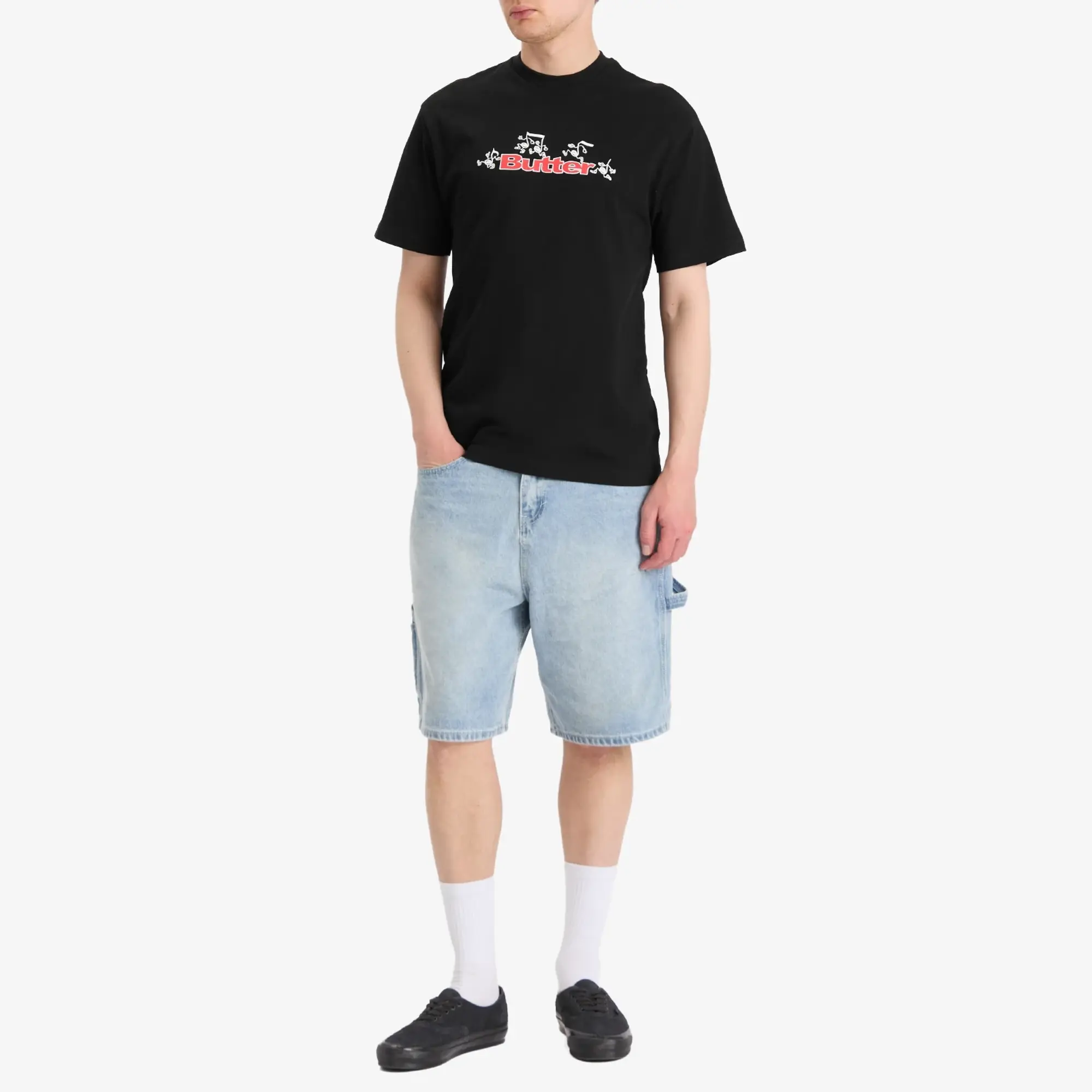 Butter Goods Men's Tempo Logo T-Shirt Black
