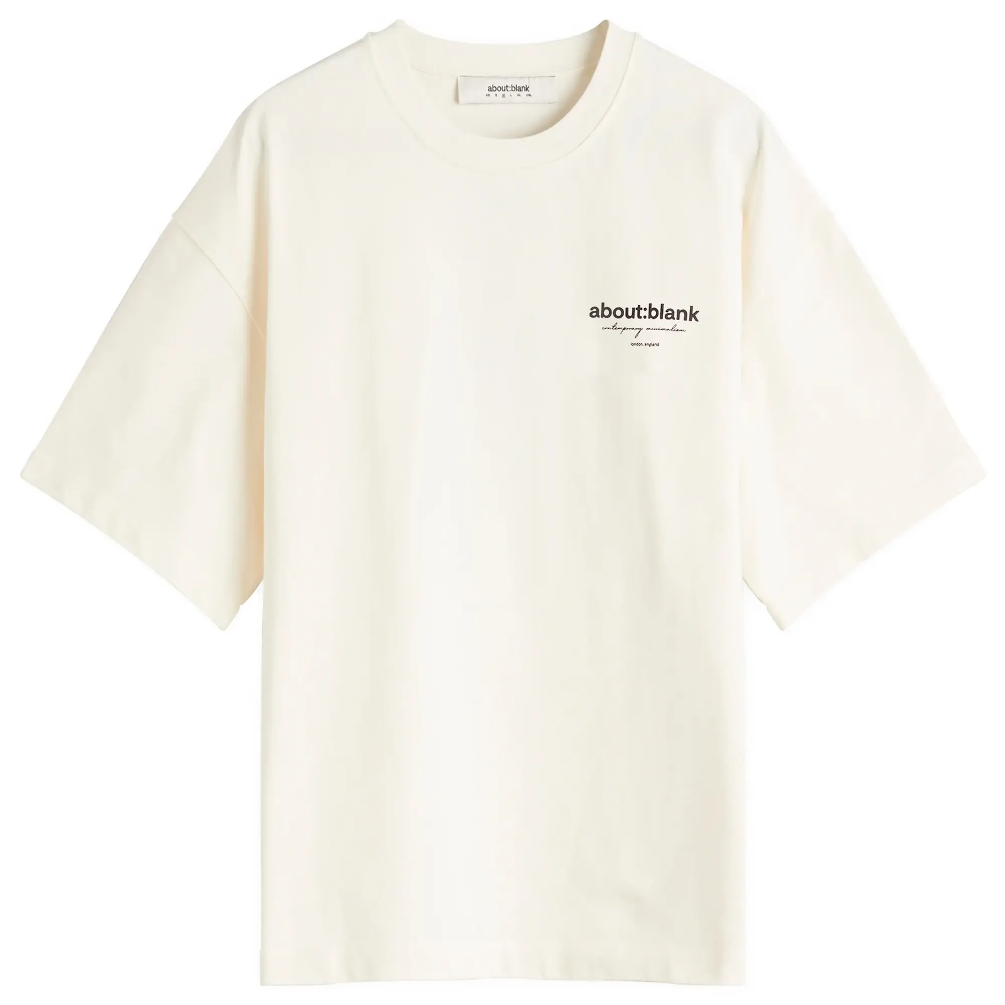 about:blank Men's Emblem T-Shirt Oat