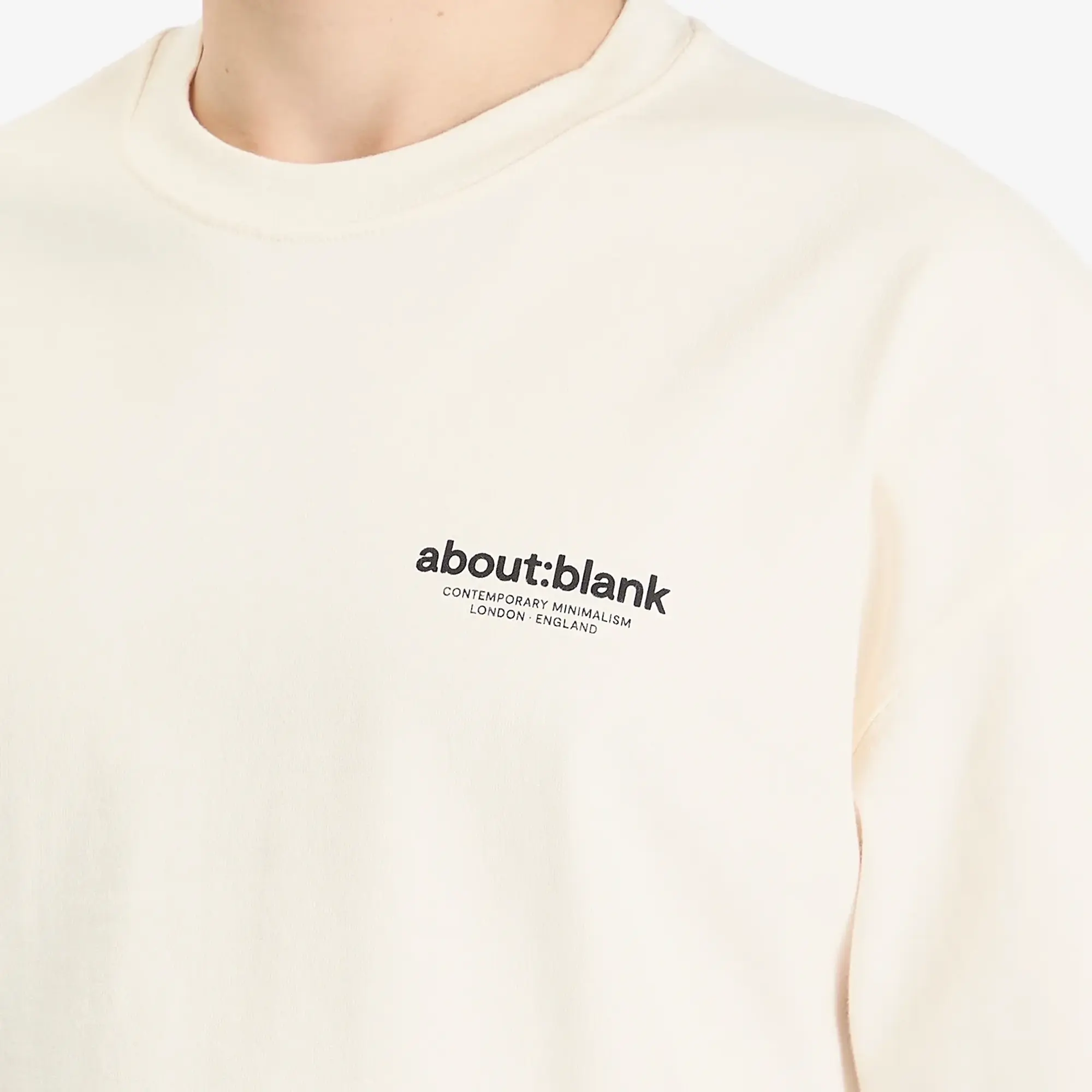 about:blank Men's Emblem T-Shirt Oat