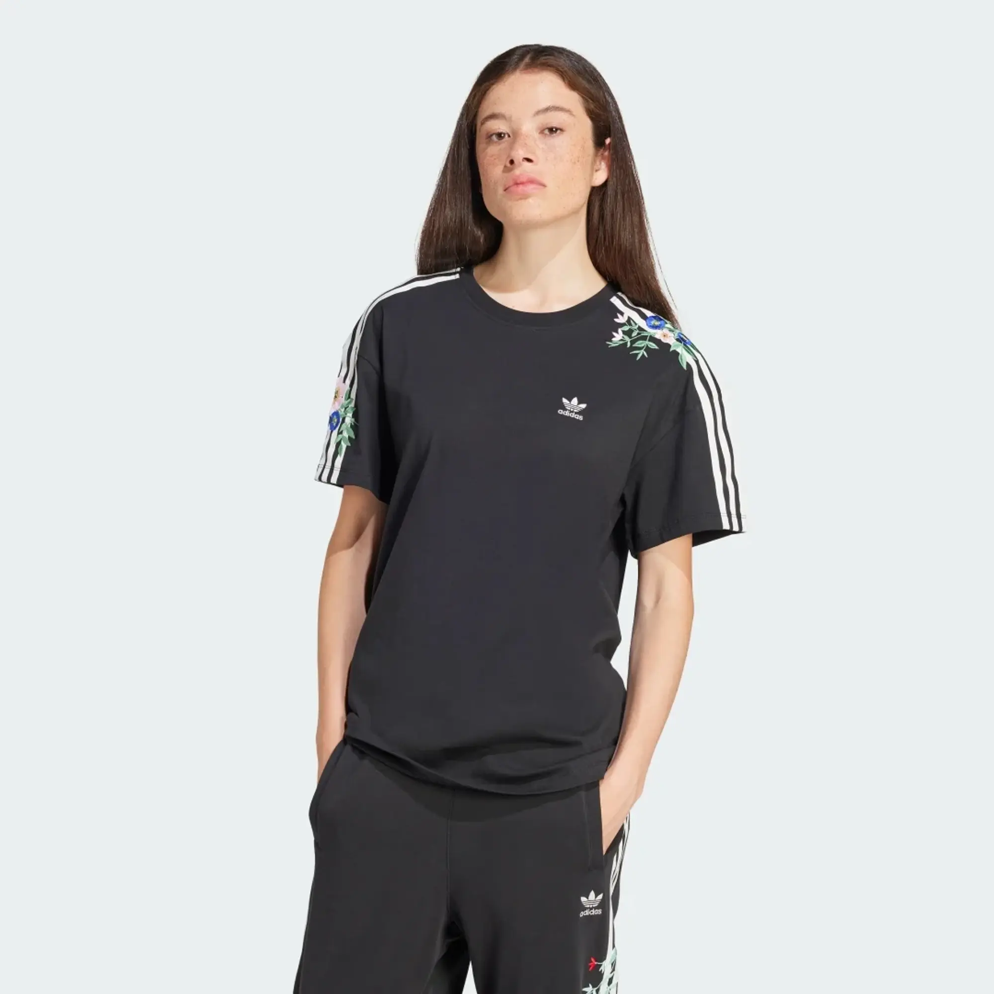 adidas Floral Loose T-Shirt