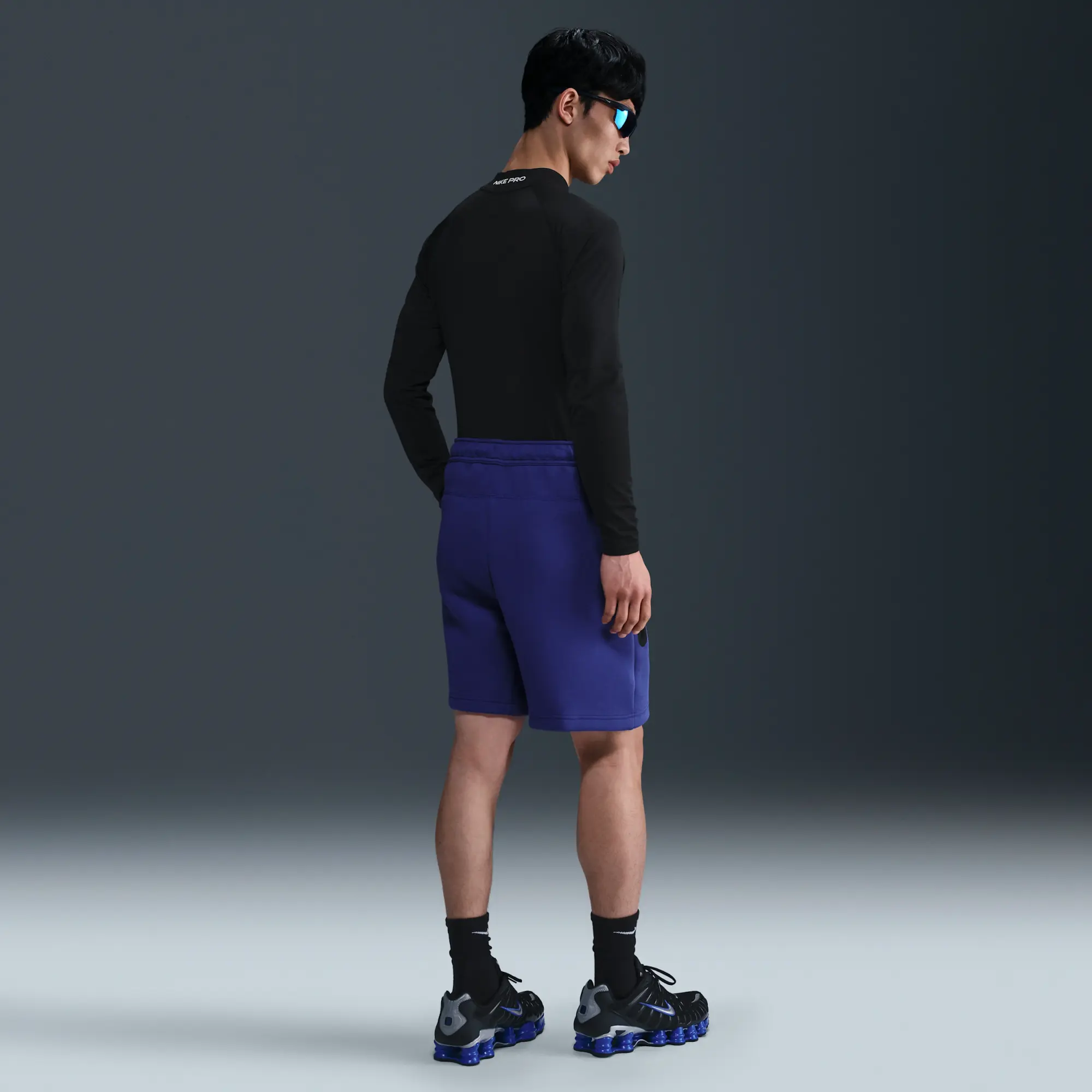 Nike Sportswear Tech Fleece Men's Shorts - Purple - Cotton/Polyester