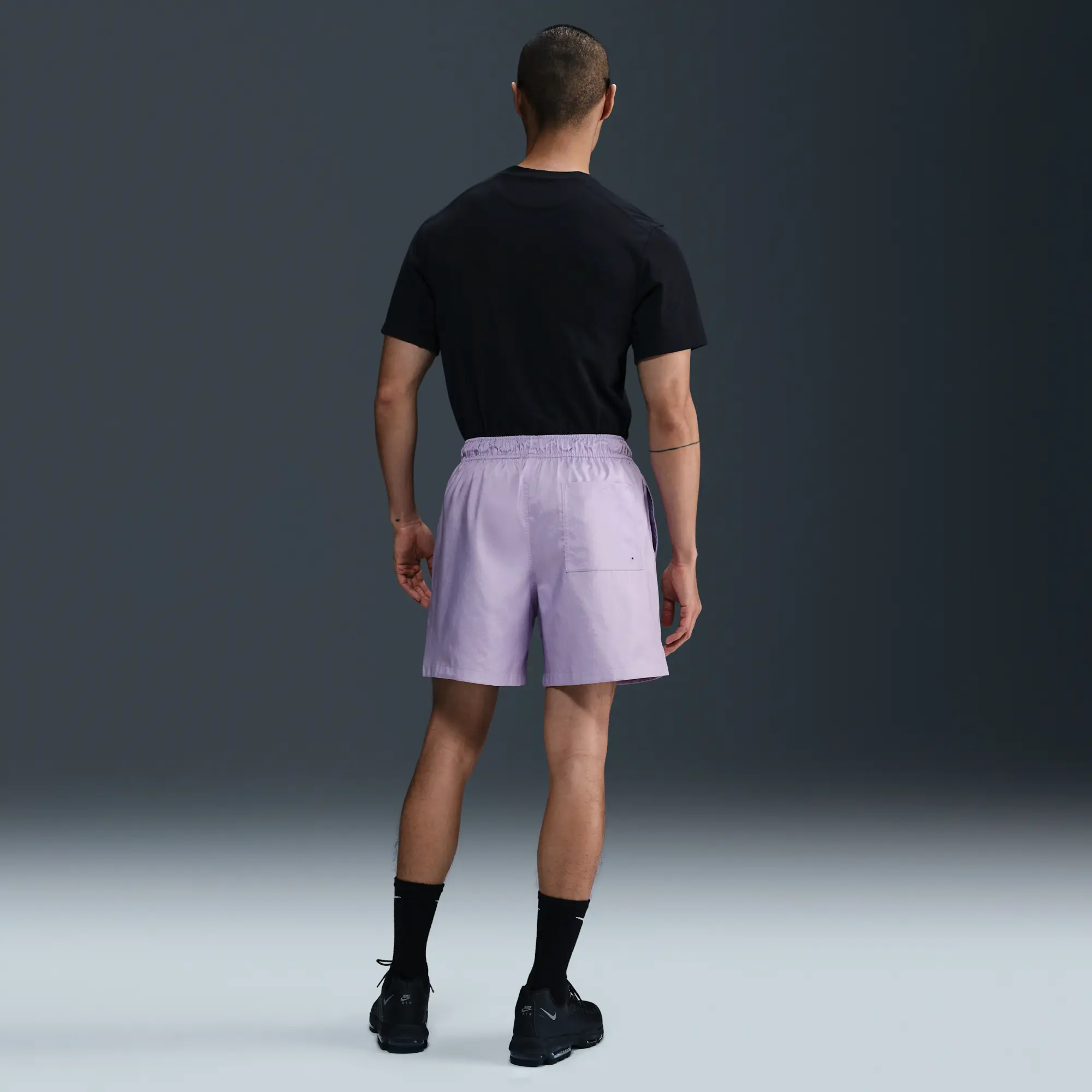 Nike Club Men's Woven Flow Shorts - Purple - Polyester