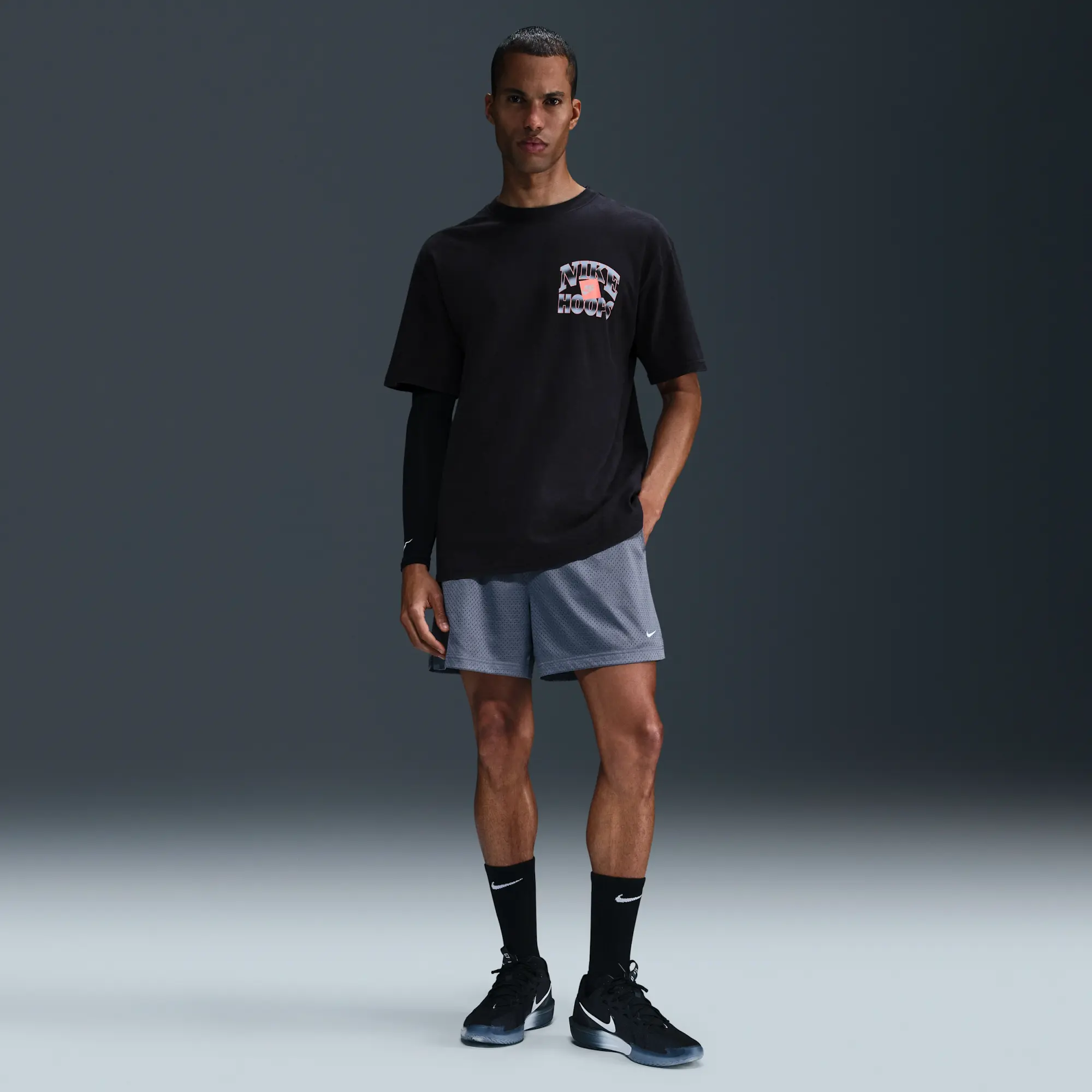 Nike Men's Max90 Basketball T-Shirt - Black - Cotton