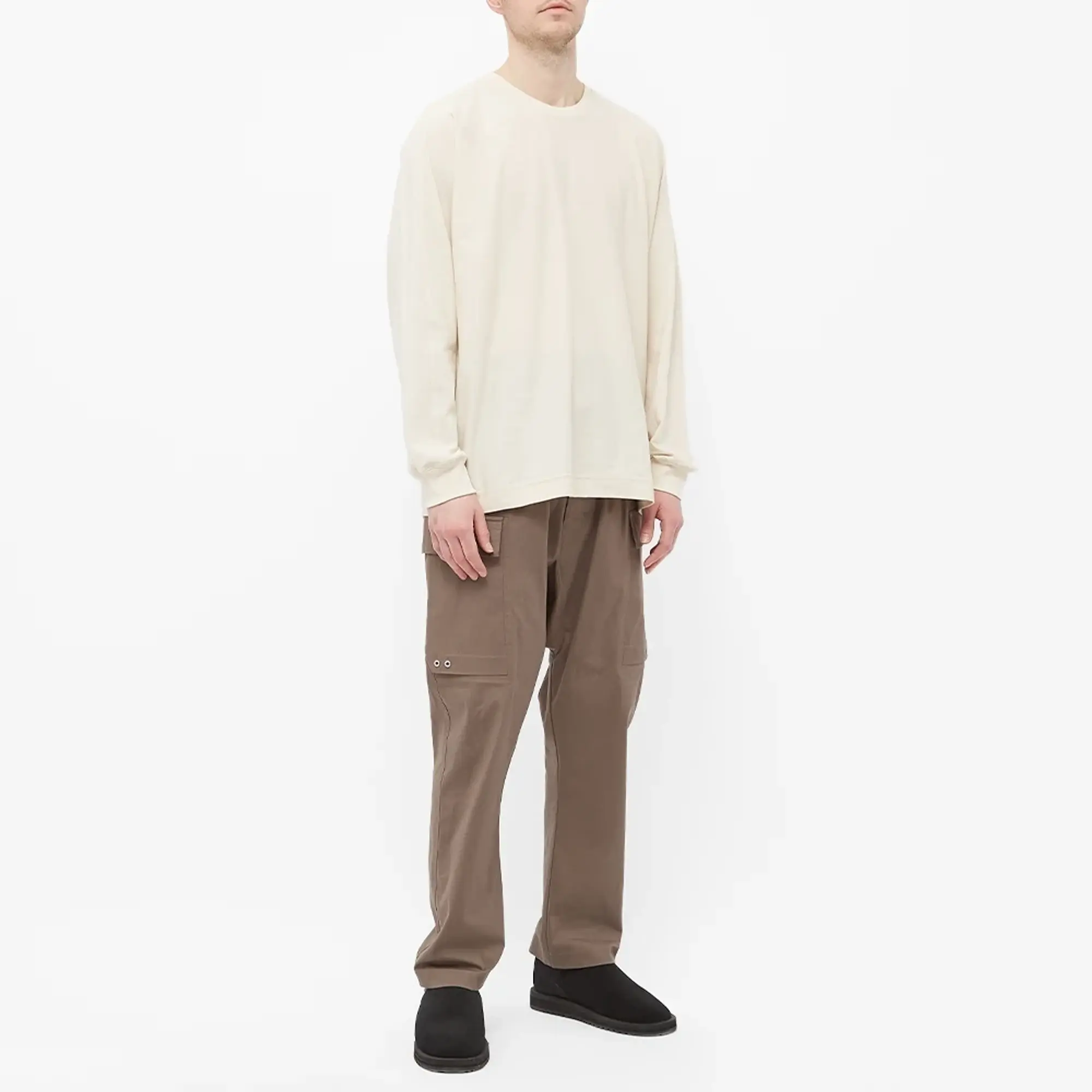 Homme Plissé Issey Miyake Men's Long Sleeve Release Tee Ivory