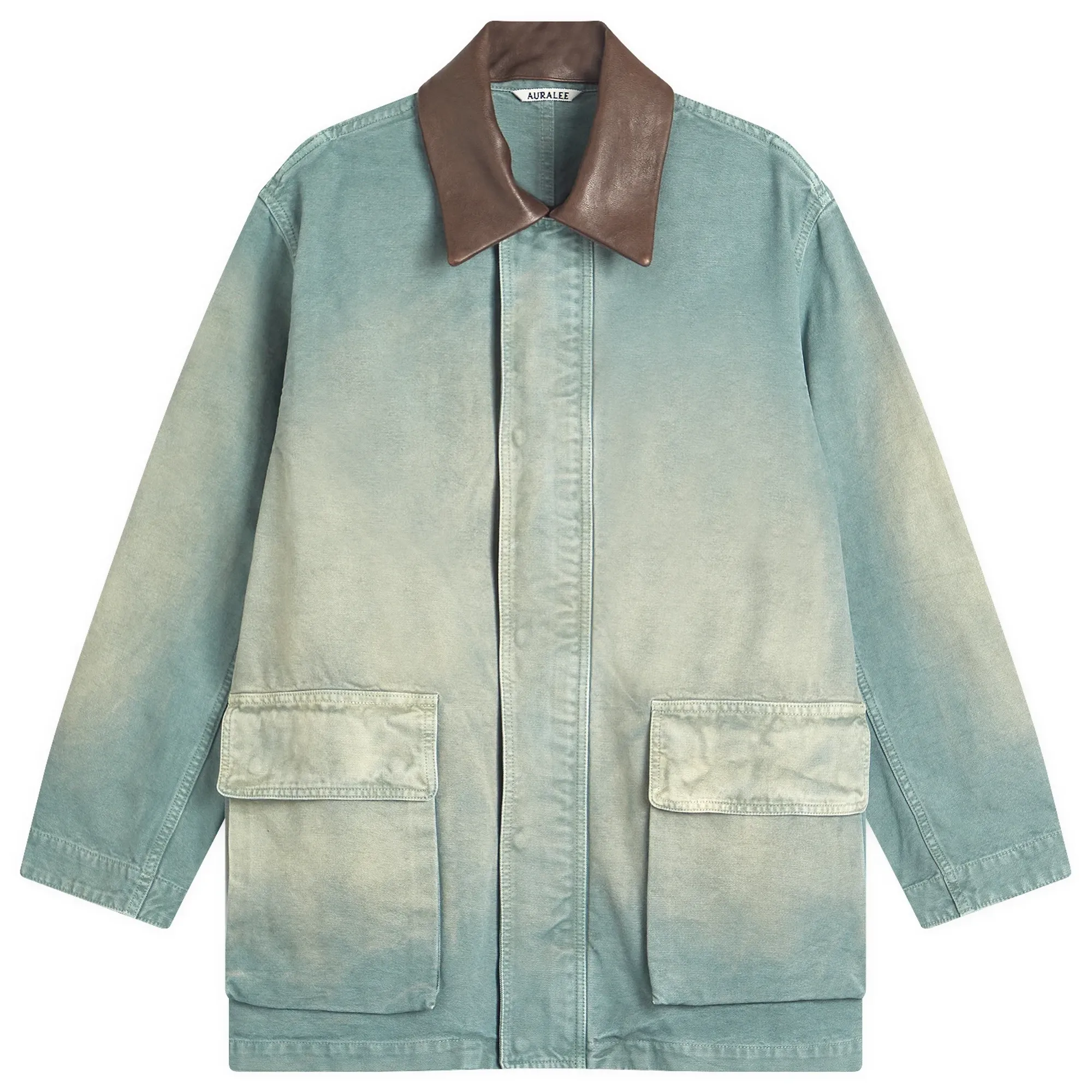 25SS AURALEE　ORGANIC COTTON DUCK BLOUSON Auralee Women's Organic Cotton Duck Blouson Ash Green | A25SB03CD