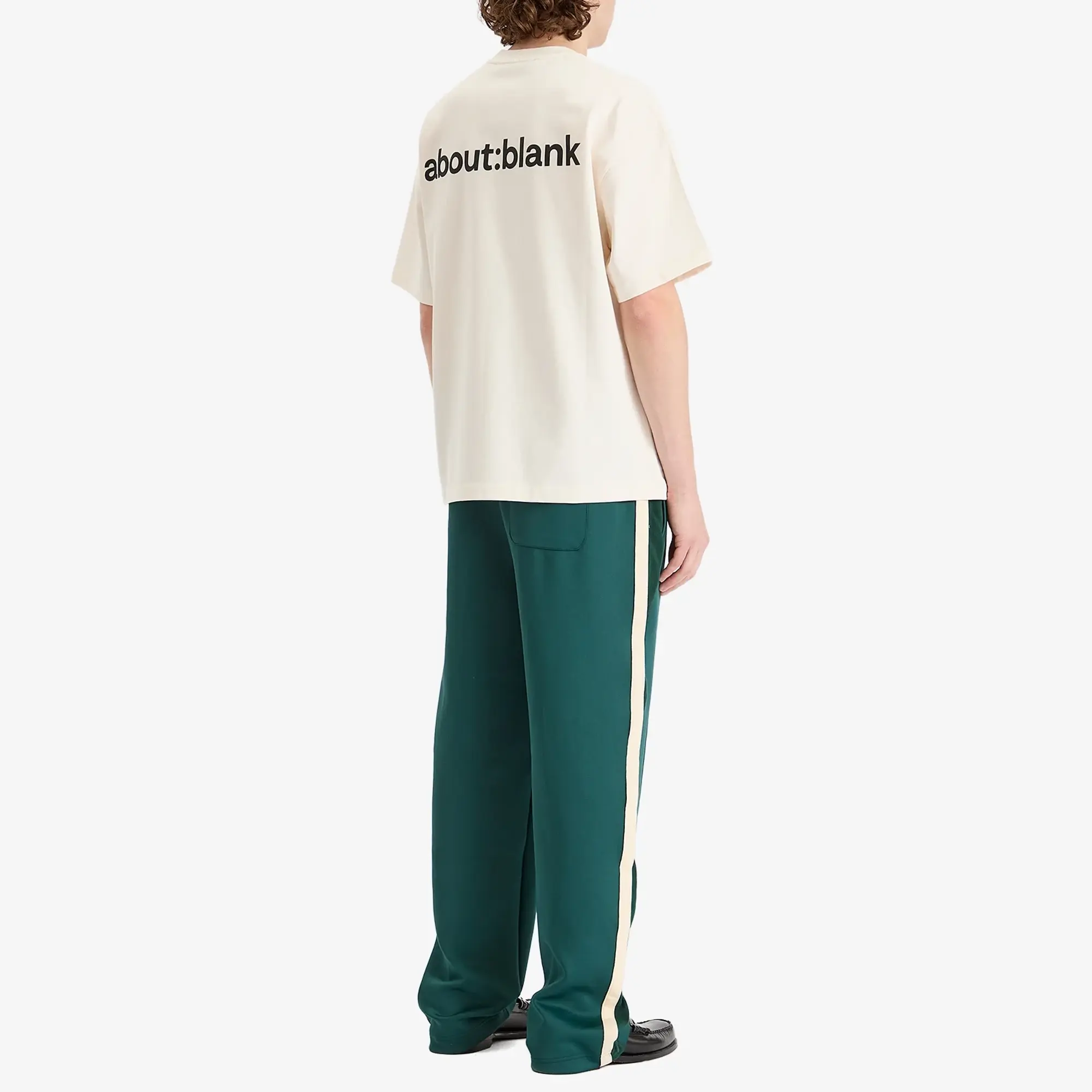 about:blank Men's Reverse T-Shirt Oat/Black