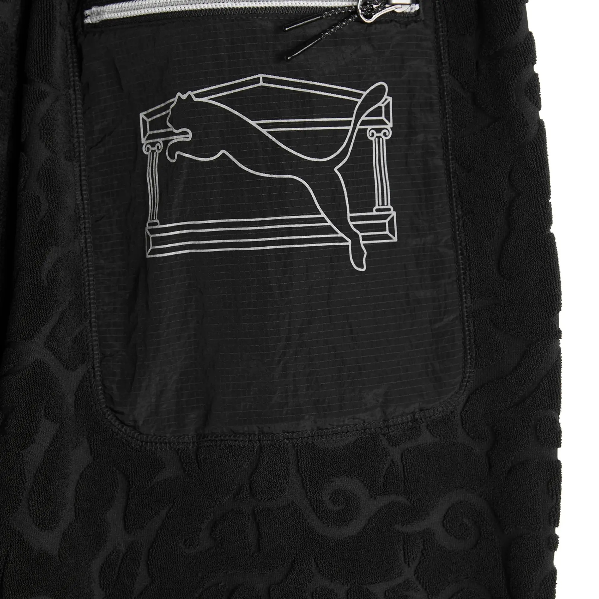 PUMA x Aries Towelling Shorts Unisex, Black