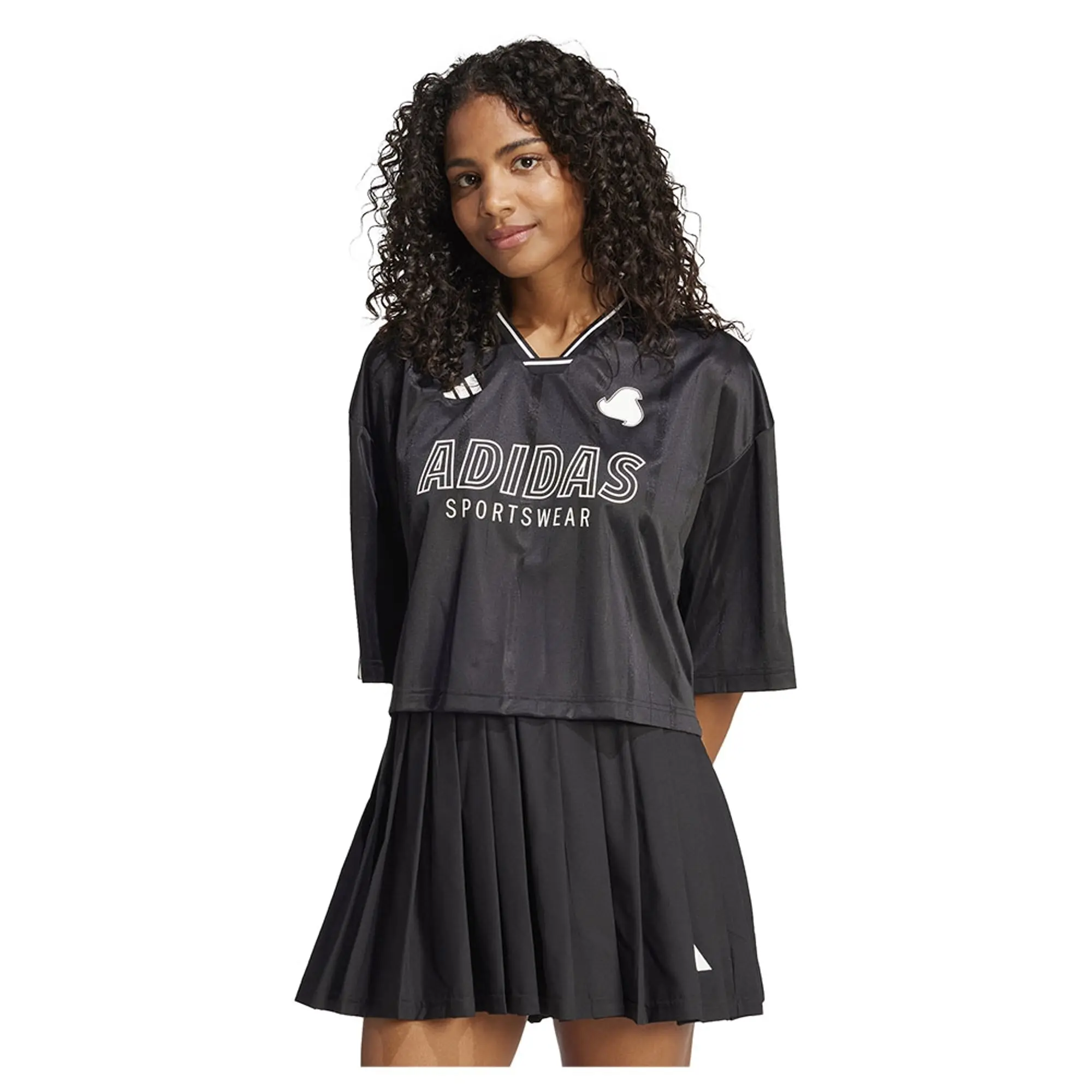 Adidas Tiro Cut 3 Stripes Oversized Jersey Short Sleeve T-shirt