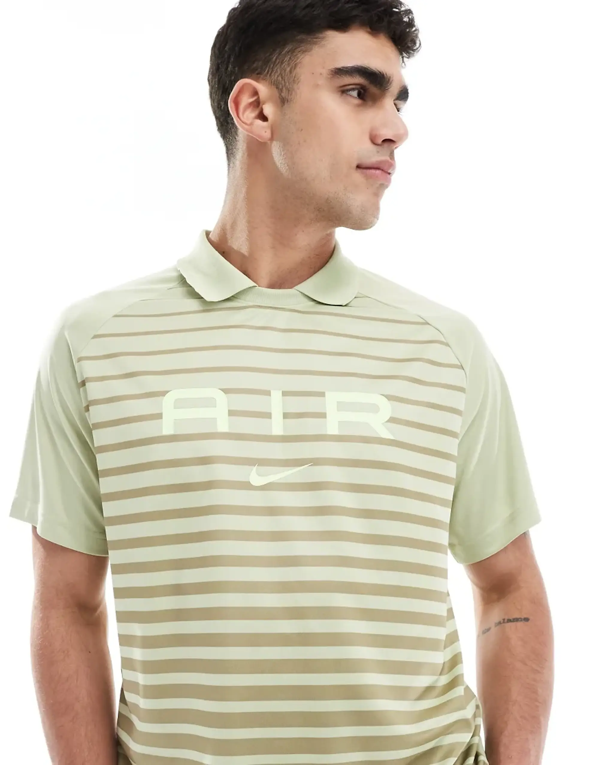 Nike Air Graphic Jersey In Olive-Green