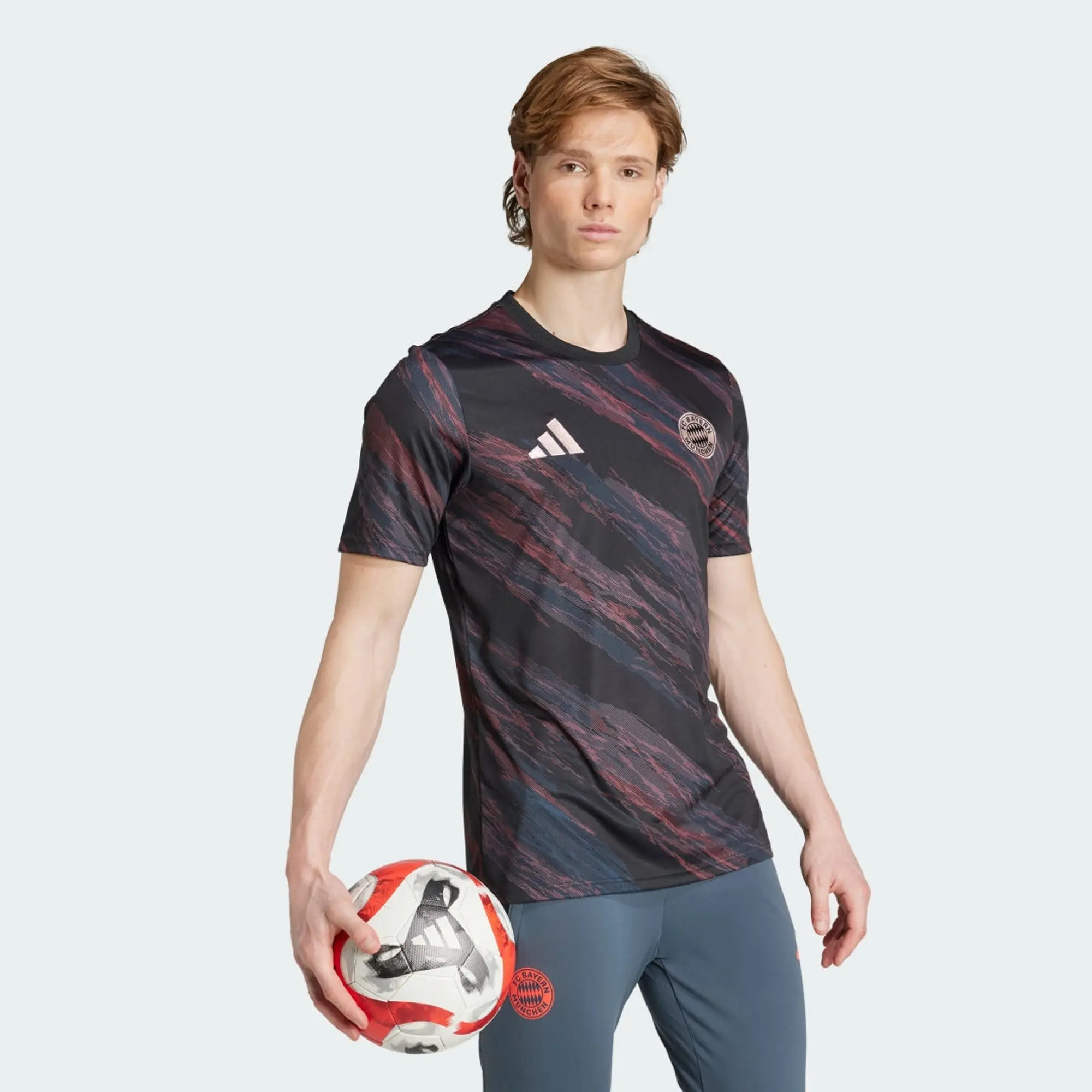 adidas Bayern Munich Mens SS Pre-Match Home Shirt 2025/26