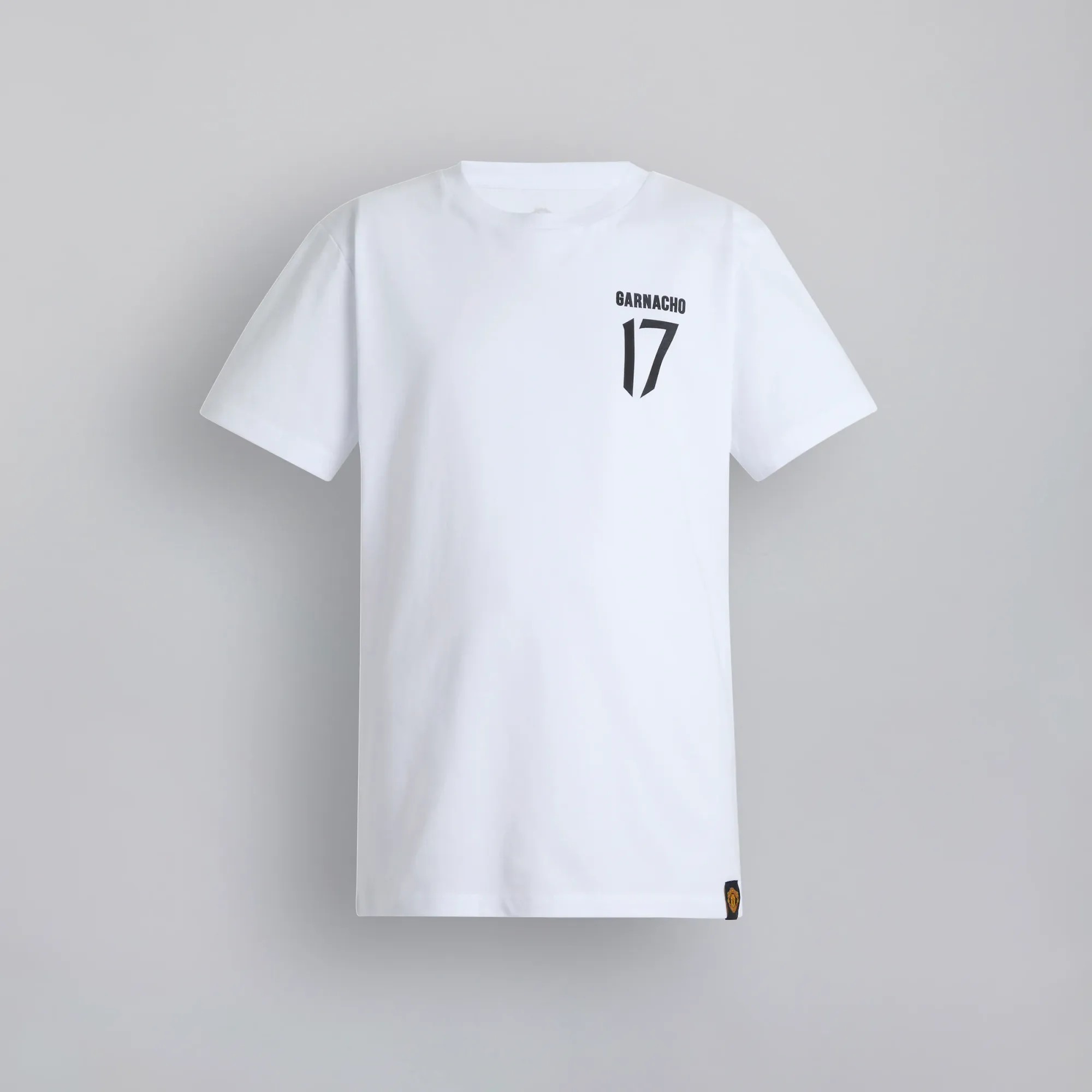 Manchester United Kids Garnacho 17 T-Shirt White