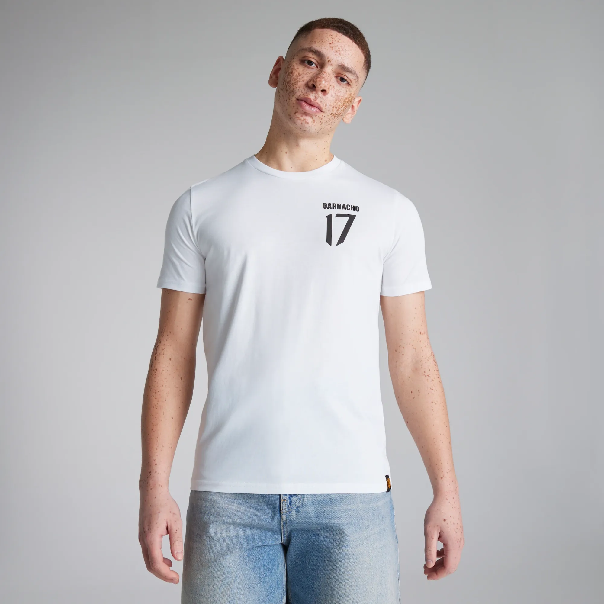 Manchester United Garnacho 17 T-Shirt White