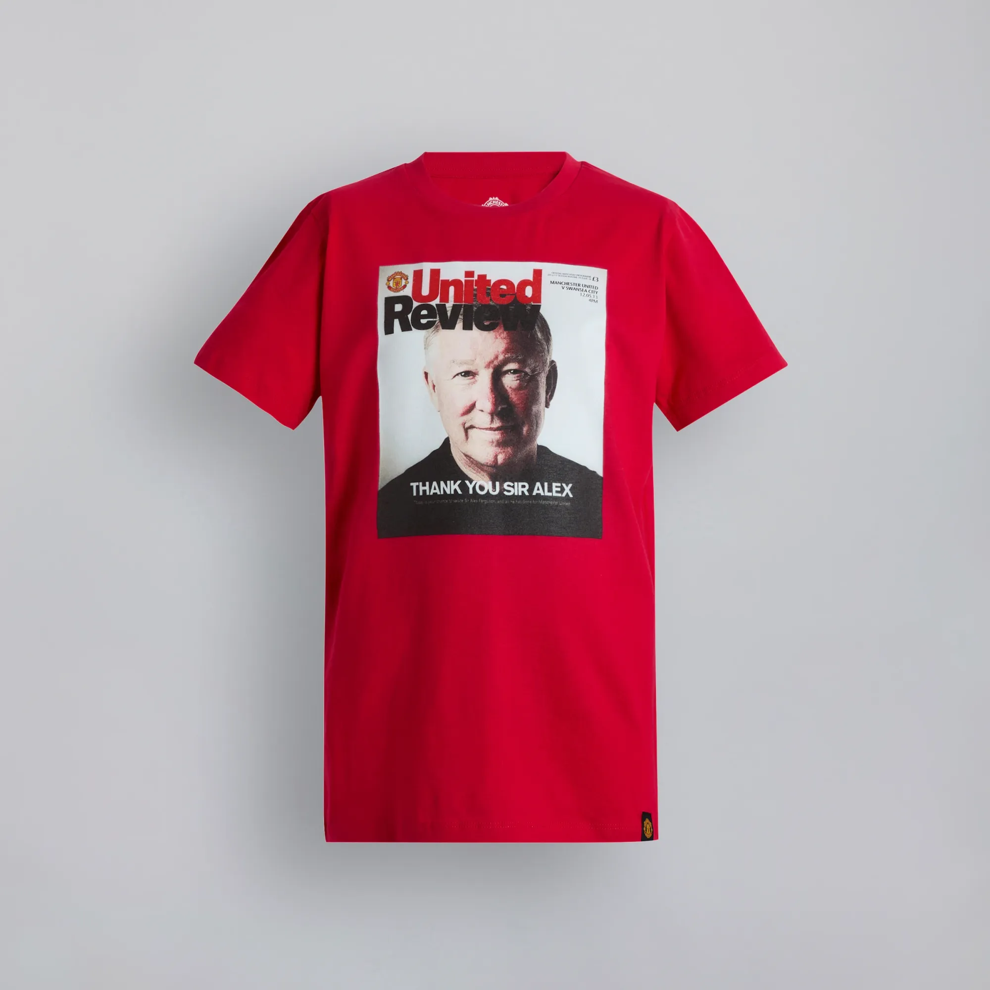 Manchester United Kids Thank You Sir Alex T-Shirt Black