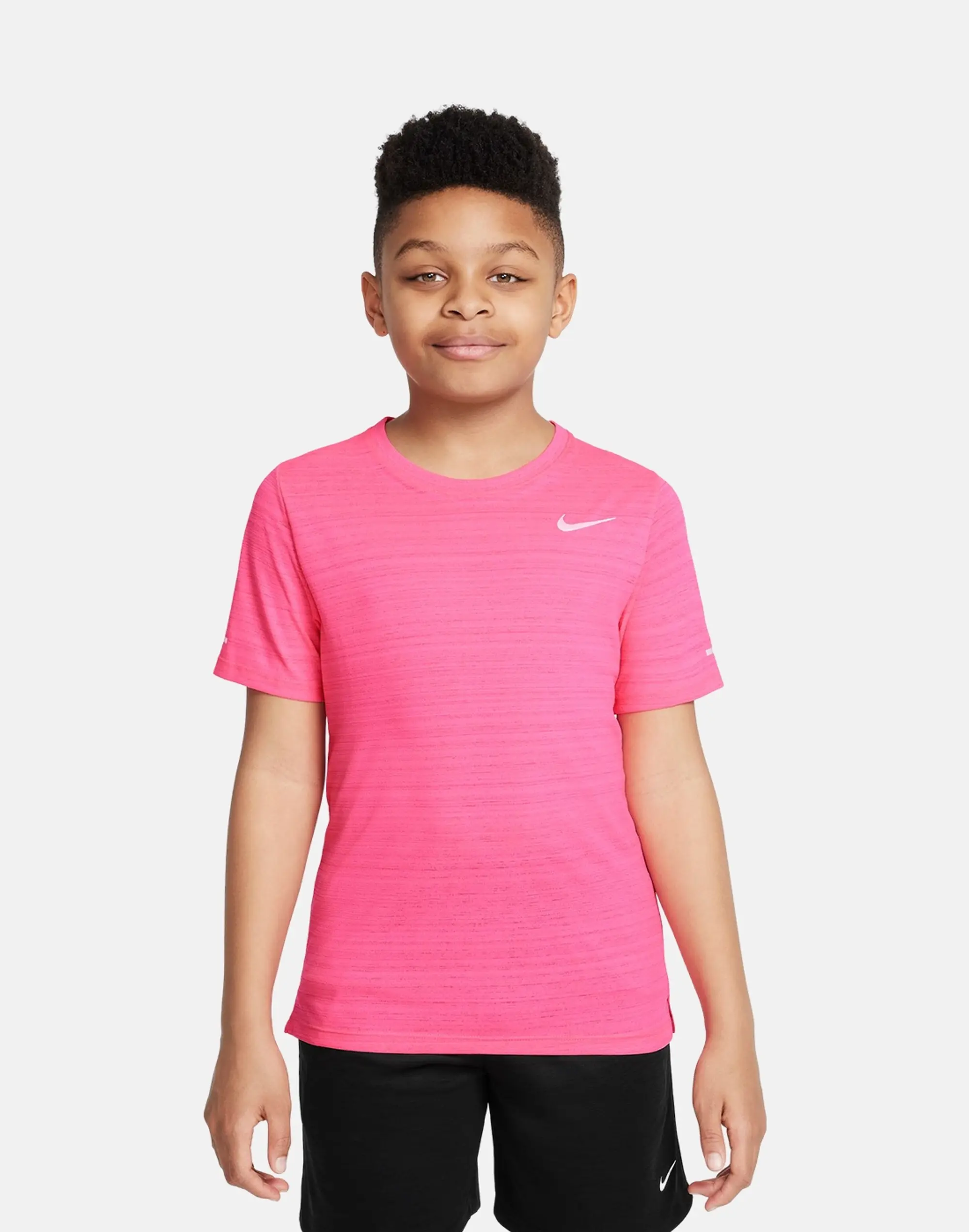 Nike Older Kids Miler T-Shirt in Pink 