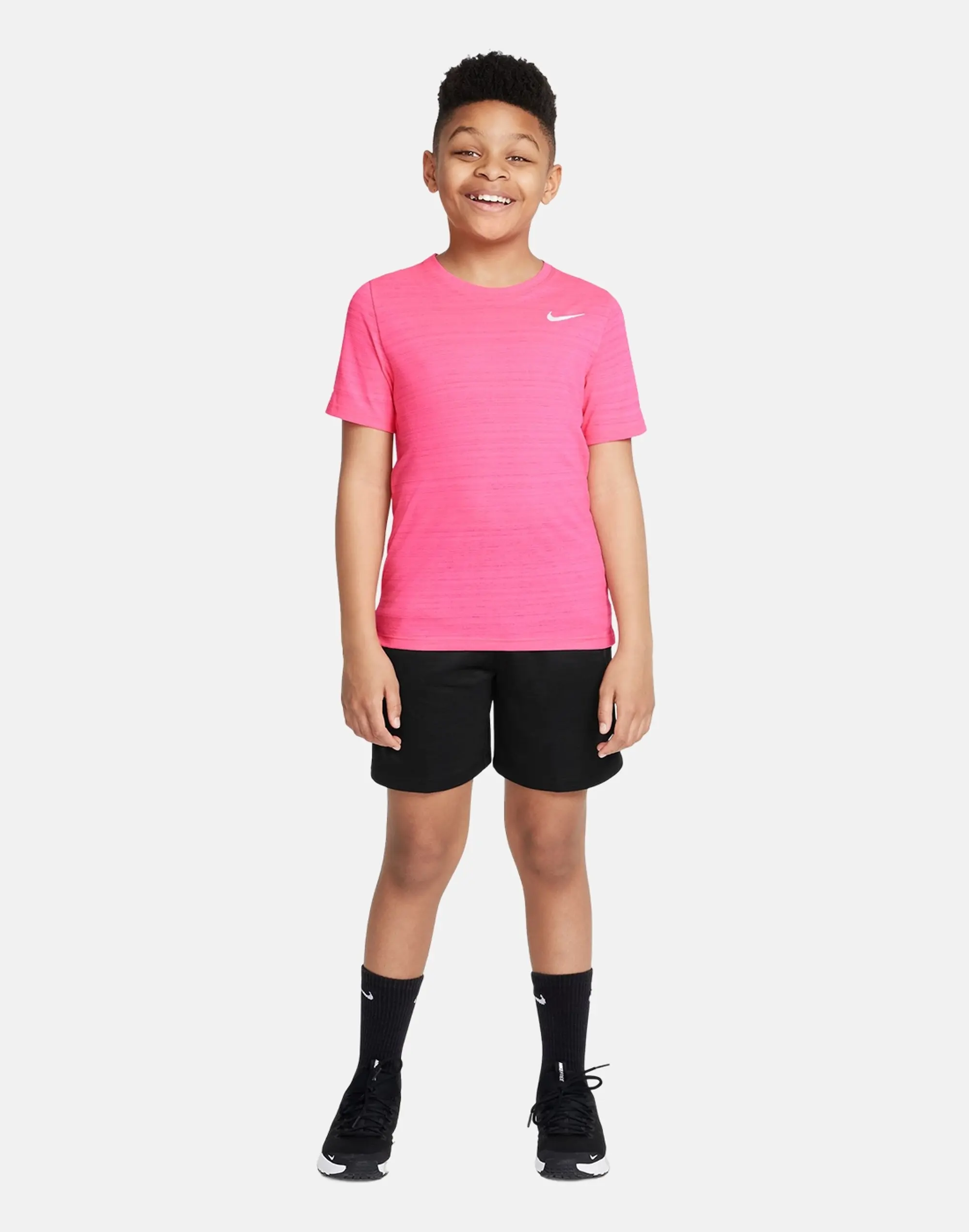 Nike Older Kids Miler T-Shirt in Pink 