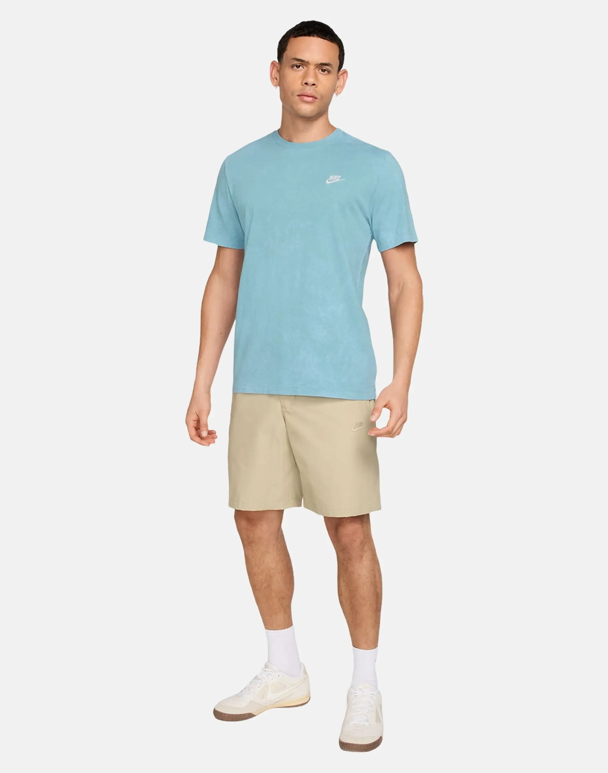 Men's Nike Club Wash T-Shirt in Blue 