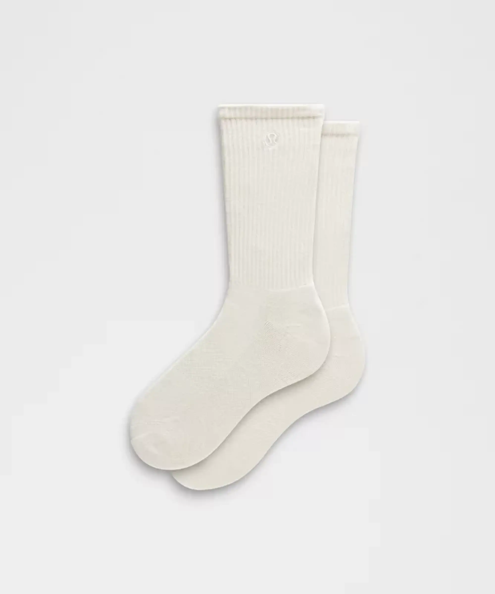 lululemon – Unisex Daily Essential Crew Socks – Color White – Size L