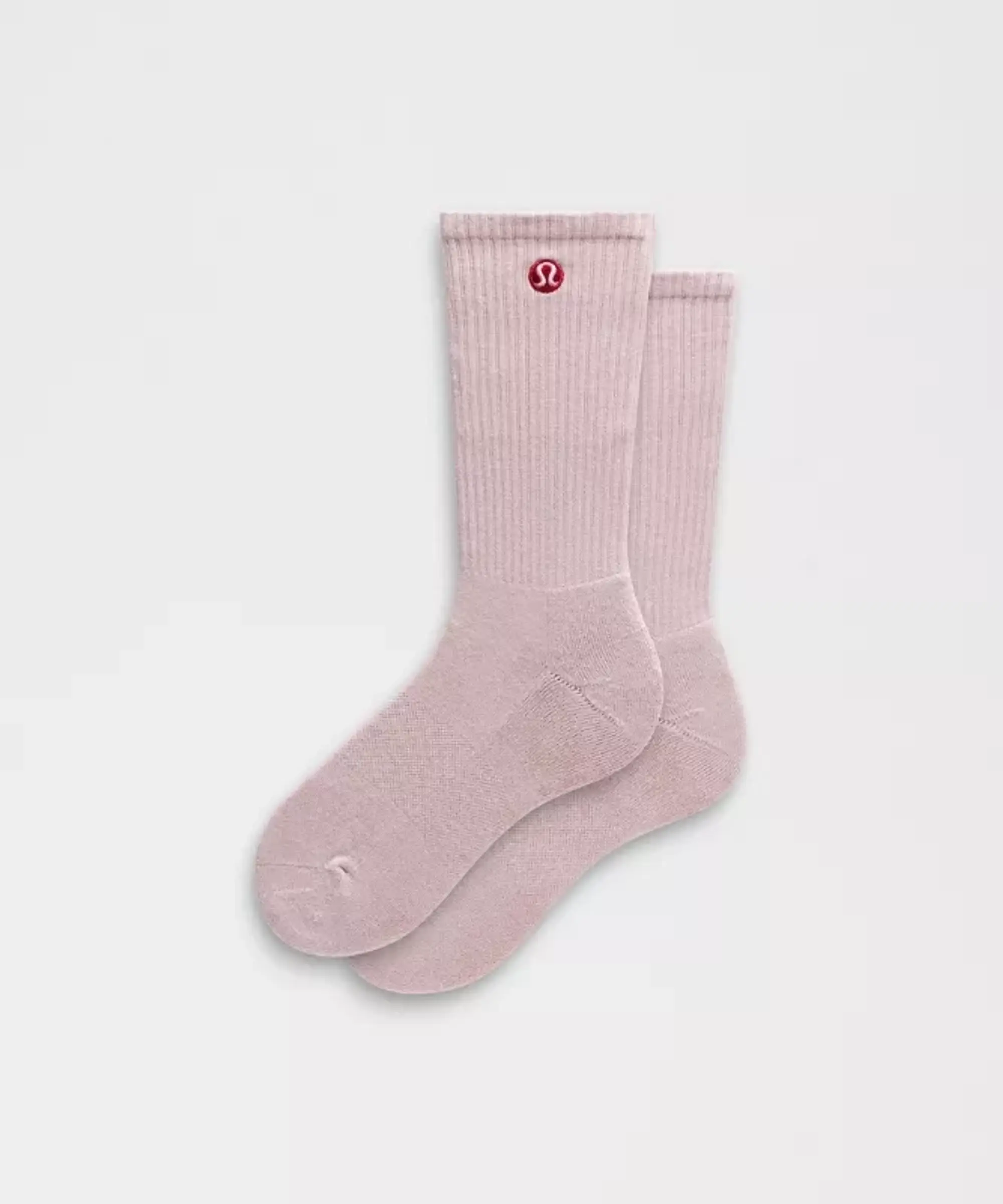 lululemon – Unisex Daily Essential Crew Socks – Color Pink – Size L