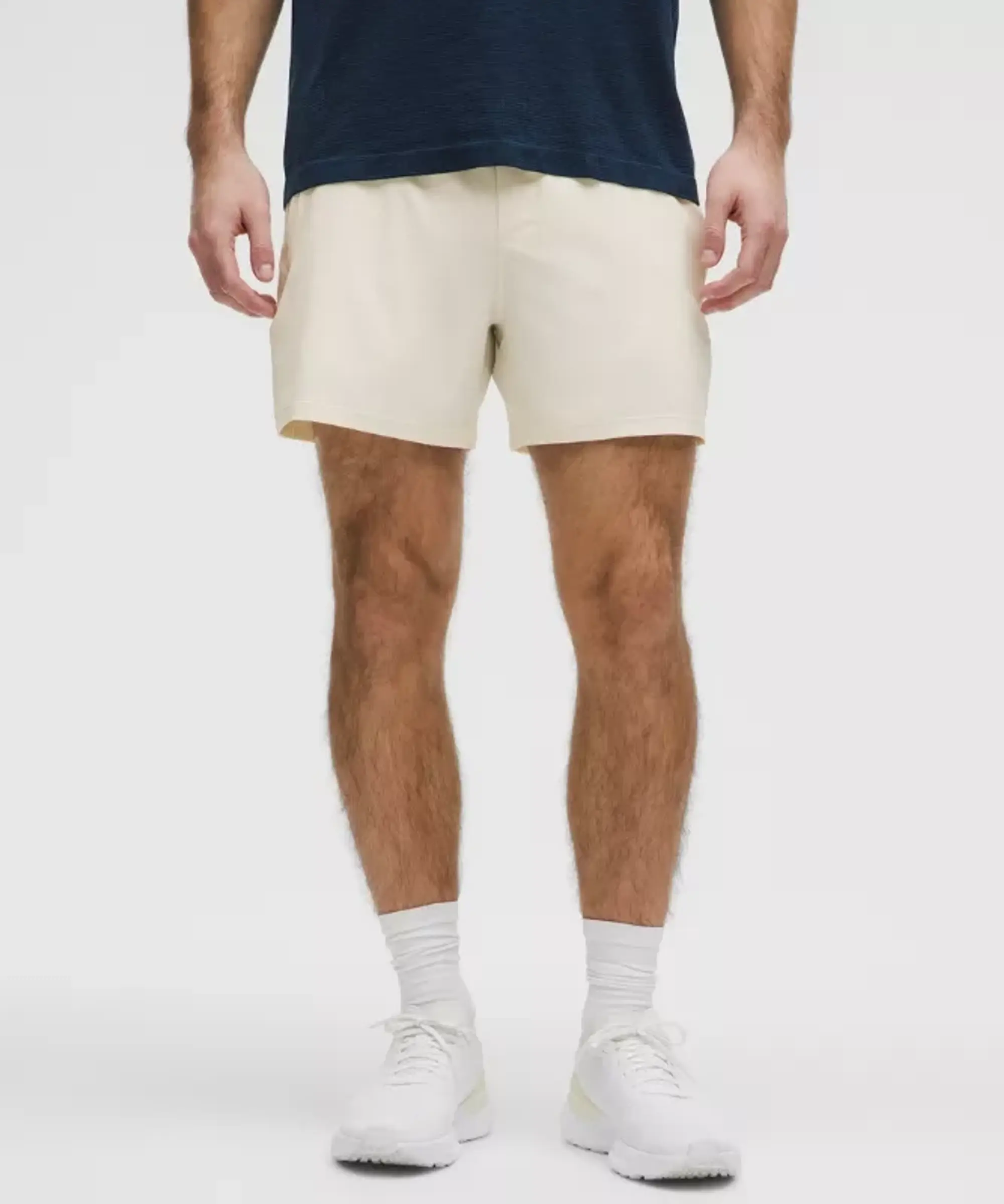lululemon – Men's Pace Breaker Linerless Shorts – 5" – Color White – Size L