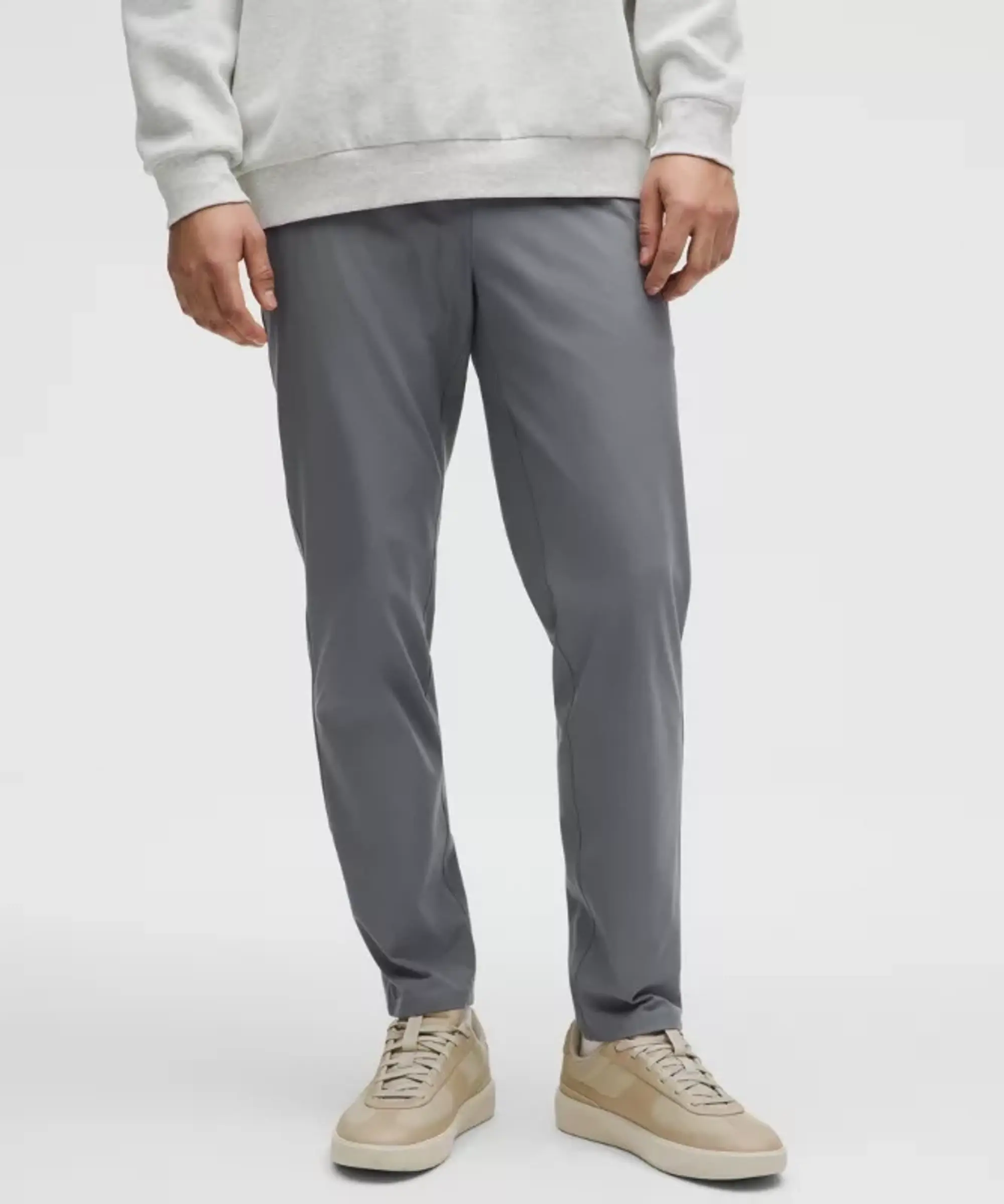 lululemon – Men's ABC Warpstreme Slim-Fit Pull-On Trousers Regular – Color Grey – Size L