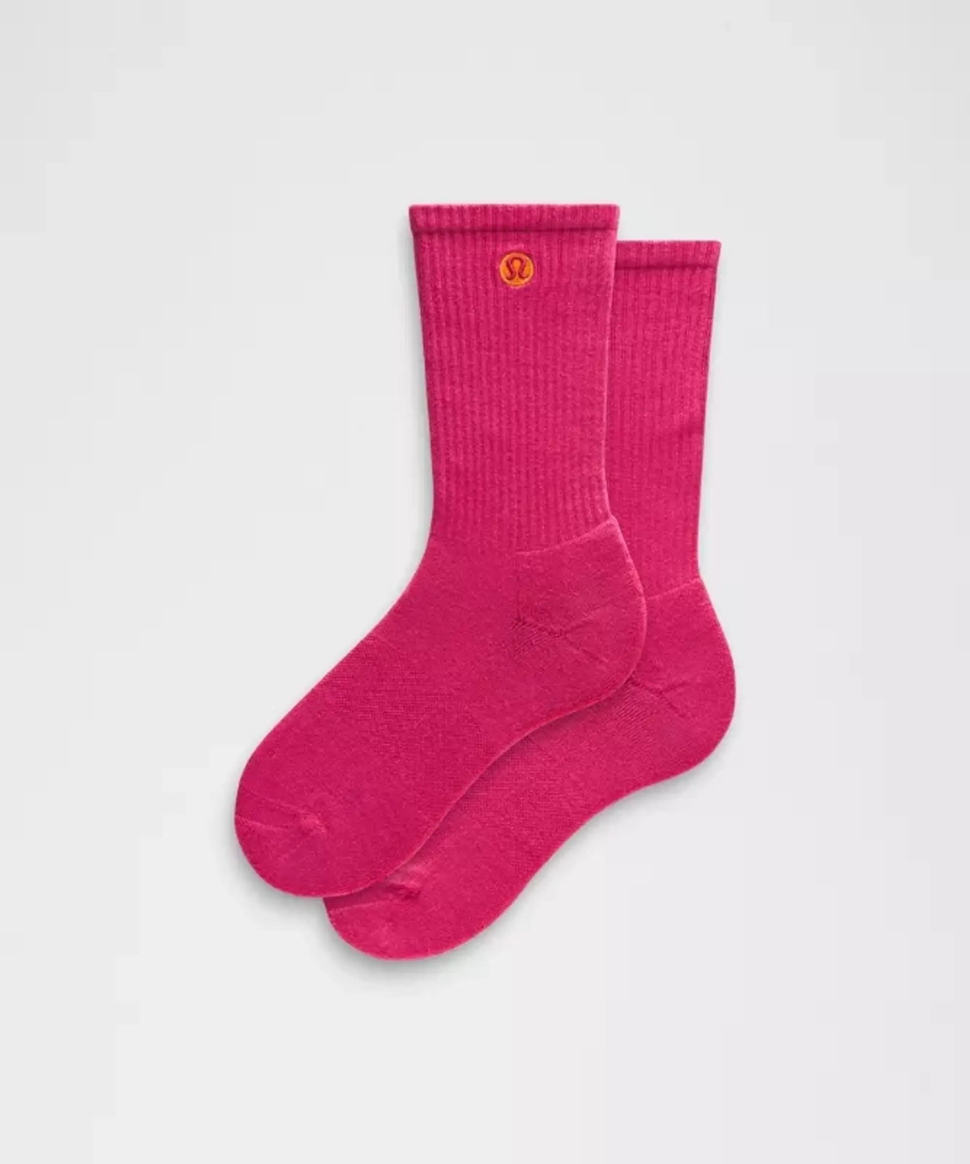lululemon – Unisex Daily Essential Crew Socks – Color Pink – Size L