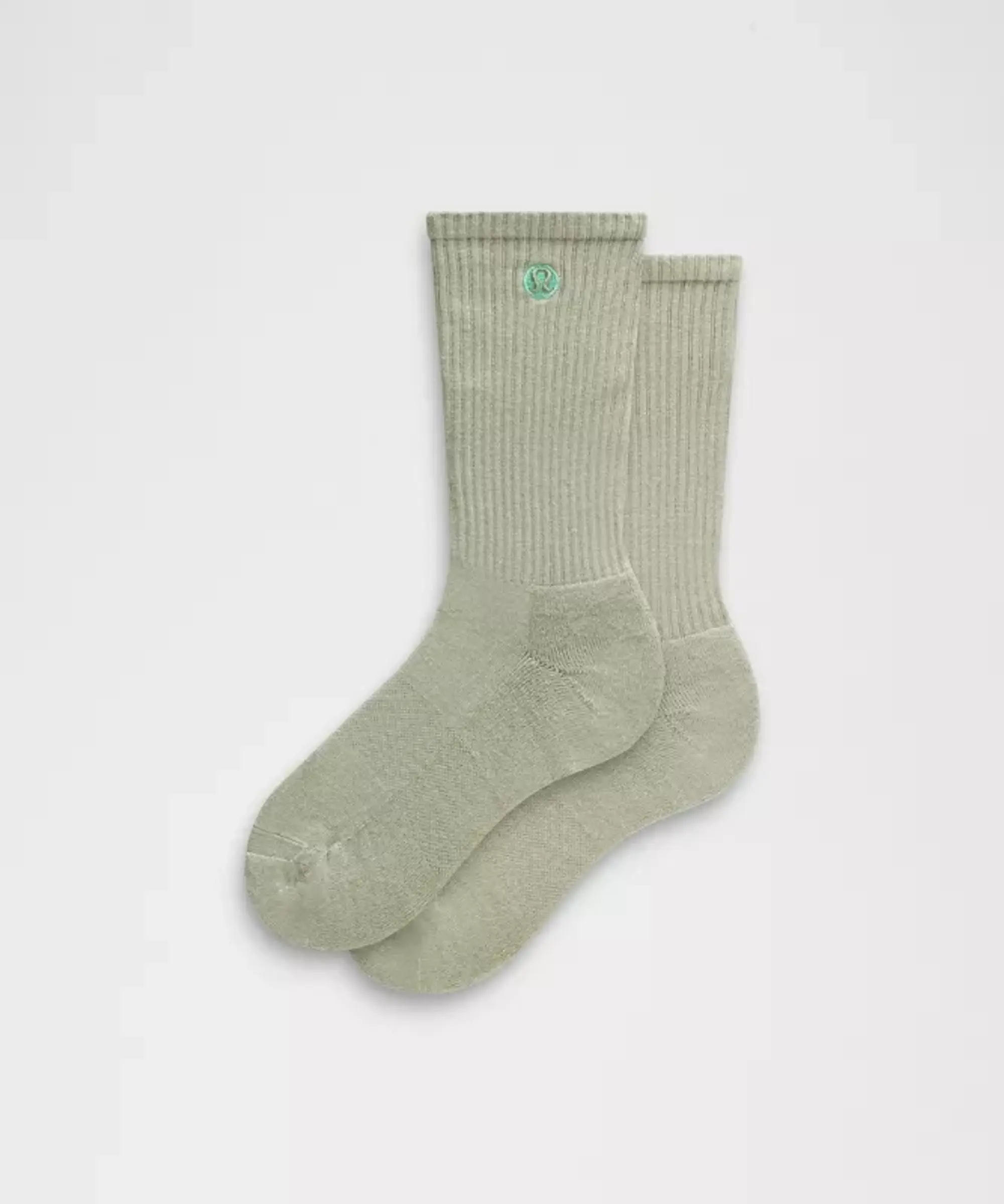 lululemon – Unisex Daily Essential Crew Socks – Color Green/Pastel – Size L