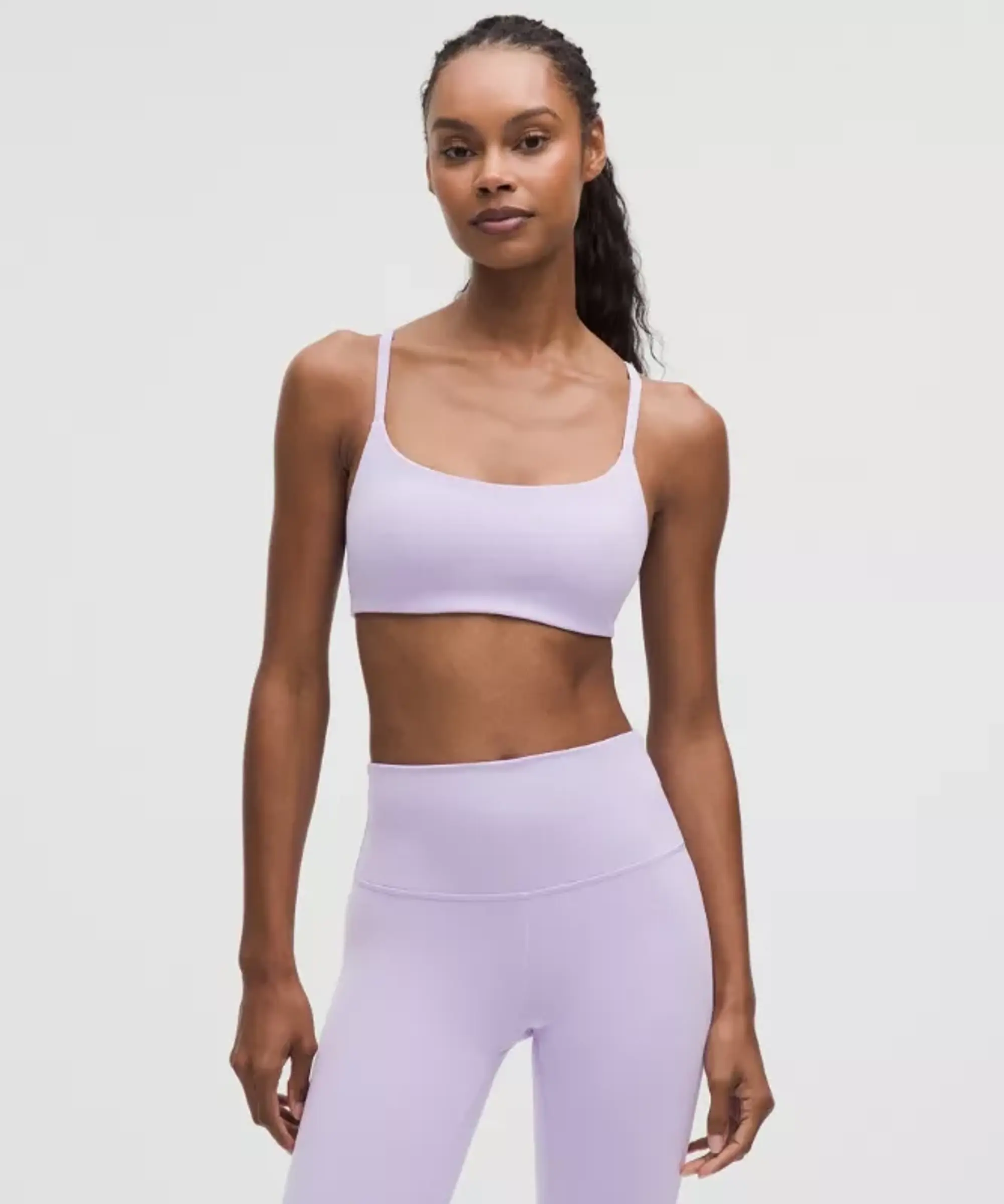 lululemon – Women's Wunder Train Strappy Racer Sports Bra Light Support, A/B Cup – Size 10