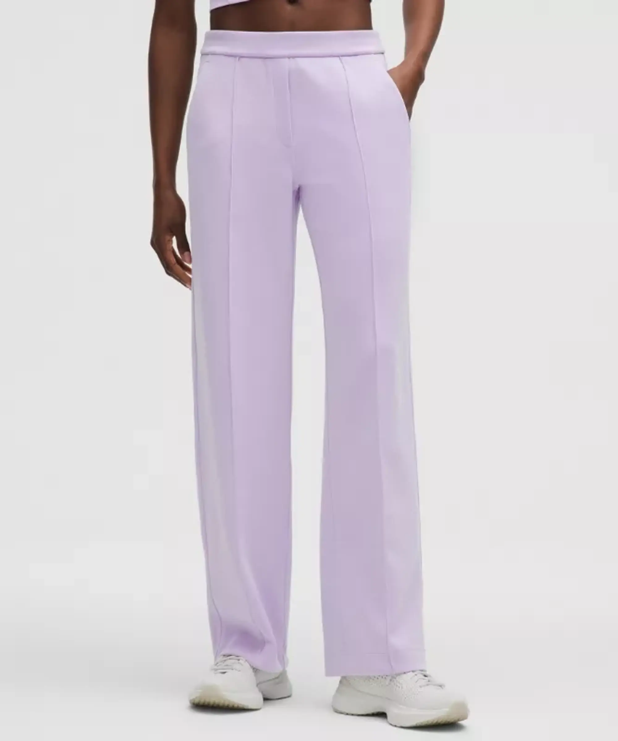 lululemon – Women's Softstreme Pintuck Mid-Rise Pants Regular – Color Purple – Size L