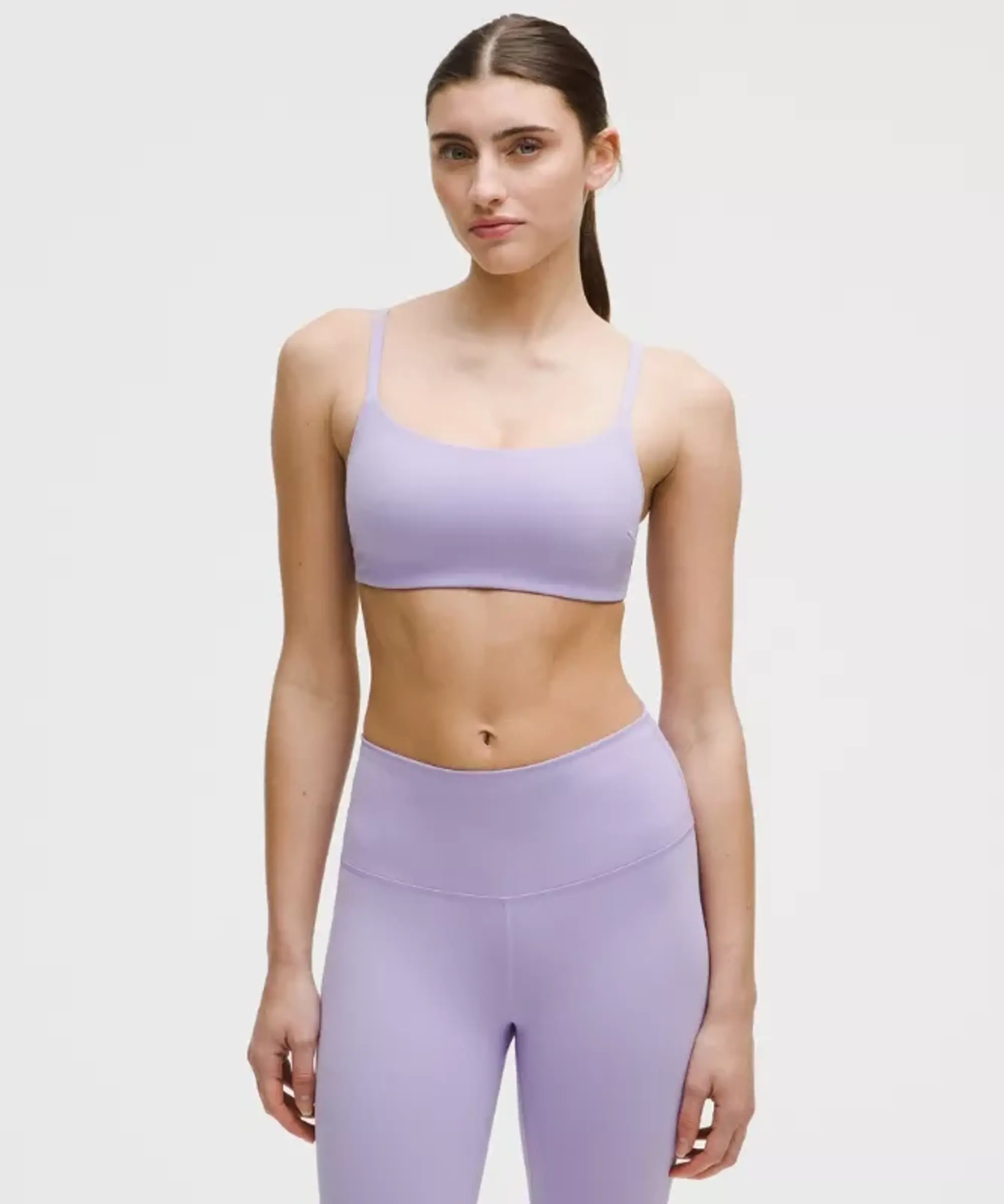 lululemon – Women's Wunder Train Strappy Racer Sports Bra Light Support, C/D Cup – Size 10