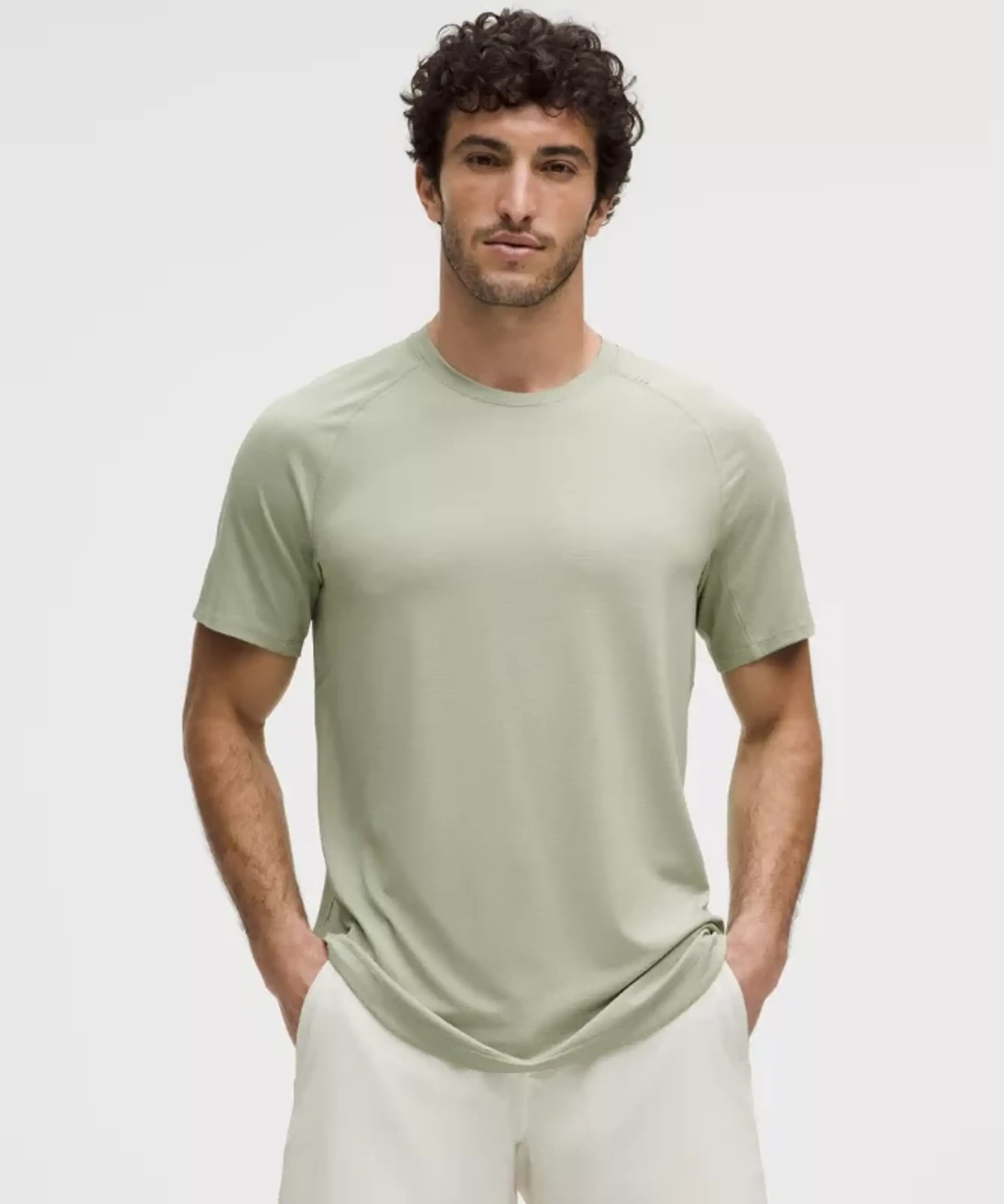 lululemon – Men's License to Train Short-Sleeve Shirt – Color Green/Pastel – Size 3XL