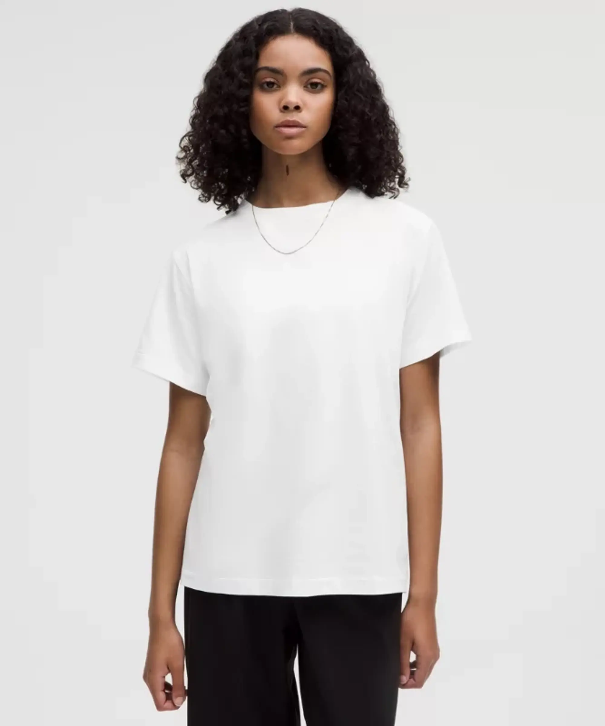 lululemon – Women's All Yours Organic Crewneck T-Shirt – Color White – Size L
