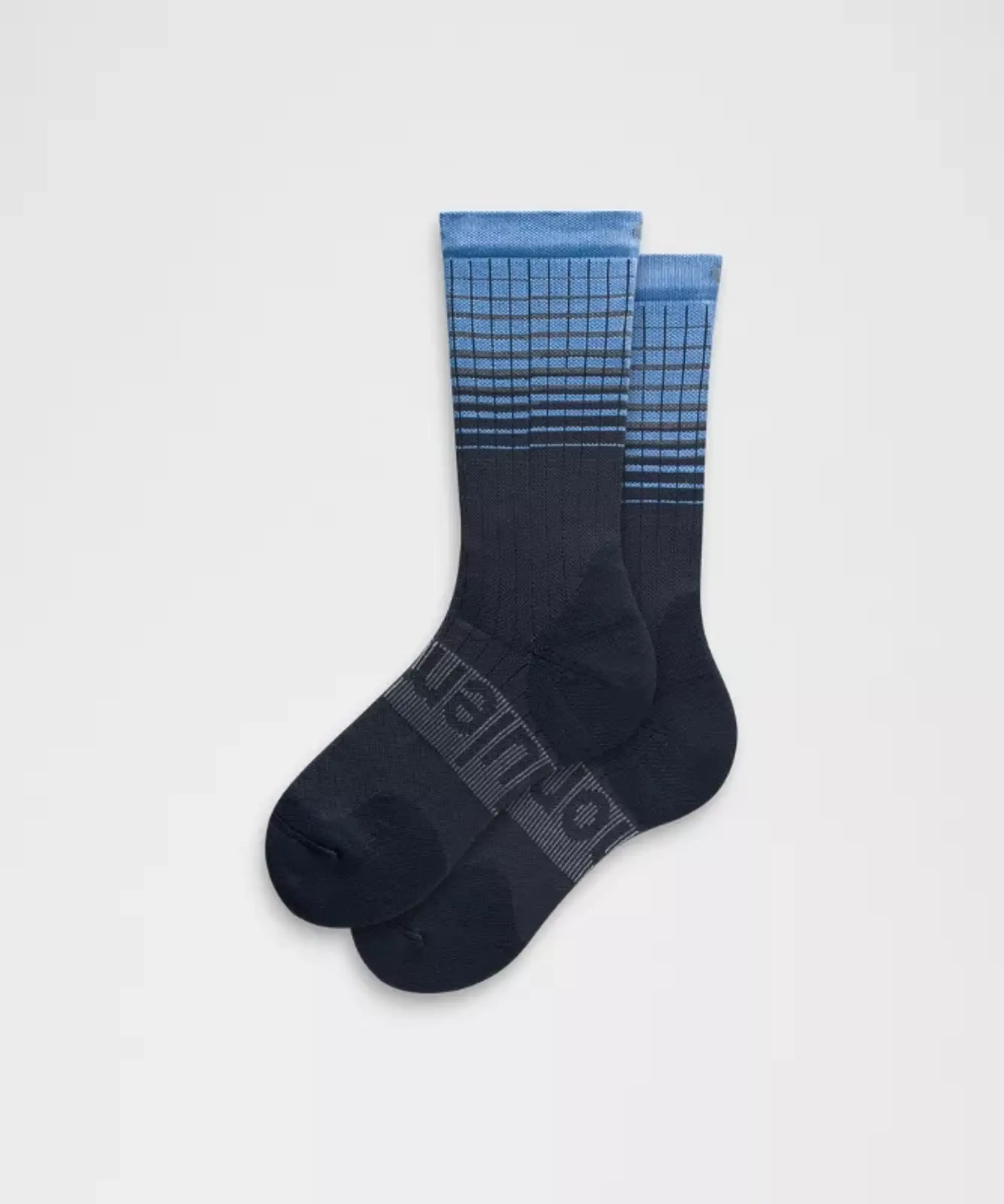 lululemon – Men's Power Stride Crew Socks Reflective – Color Blue – Size L