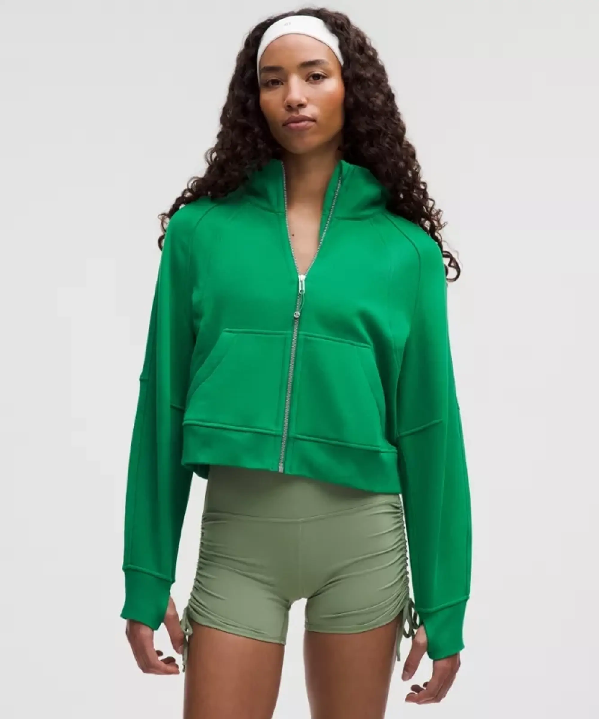 lululemon – Women's Scuba Oversized Full-Zip Hoodie – Color Green – Size M/L
