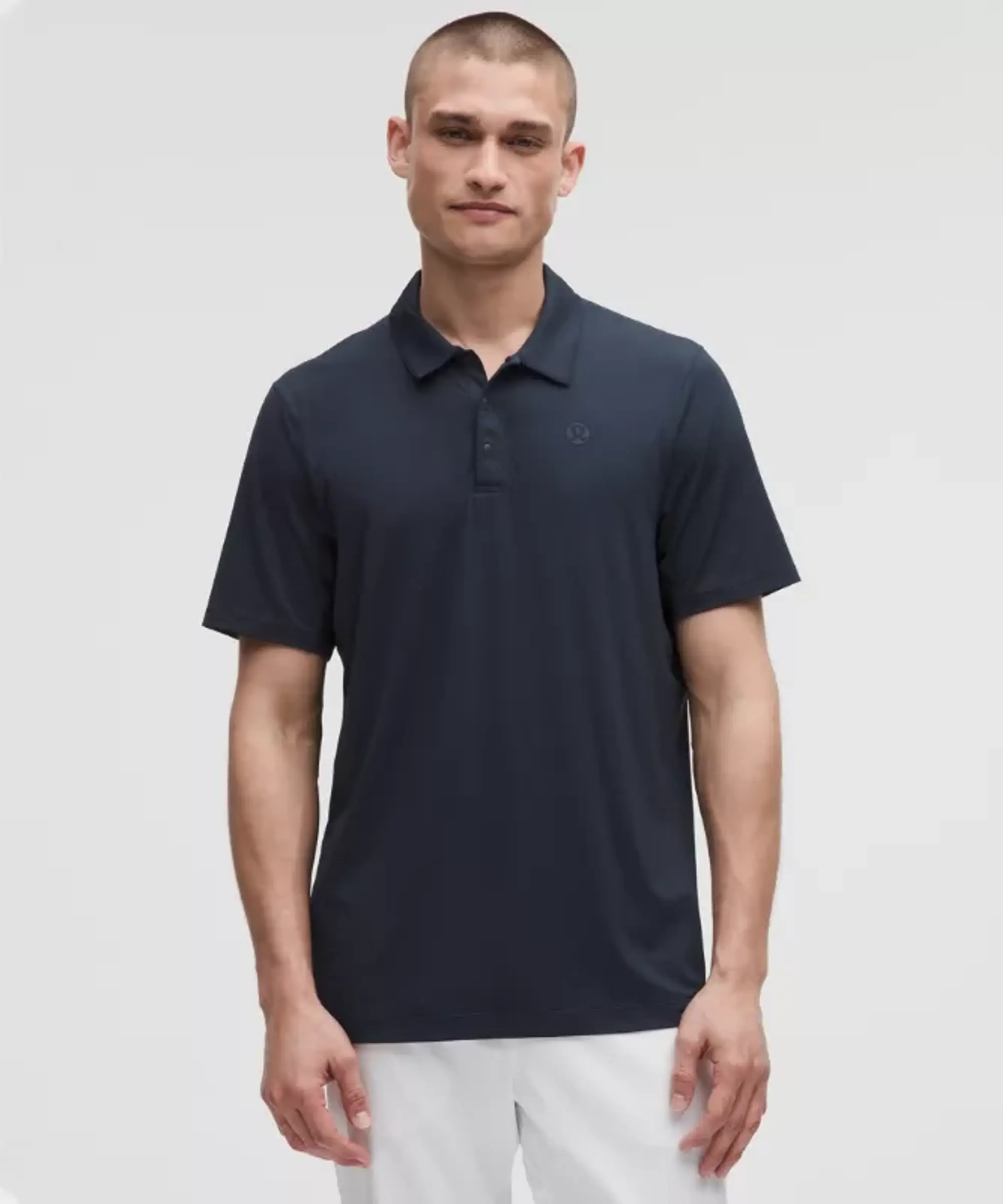 lululemon – Men's Logo Sport Polo Short-Sleeve Fit – Color Blue – Size L