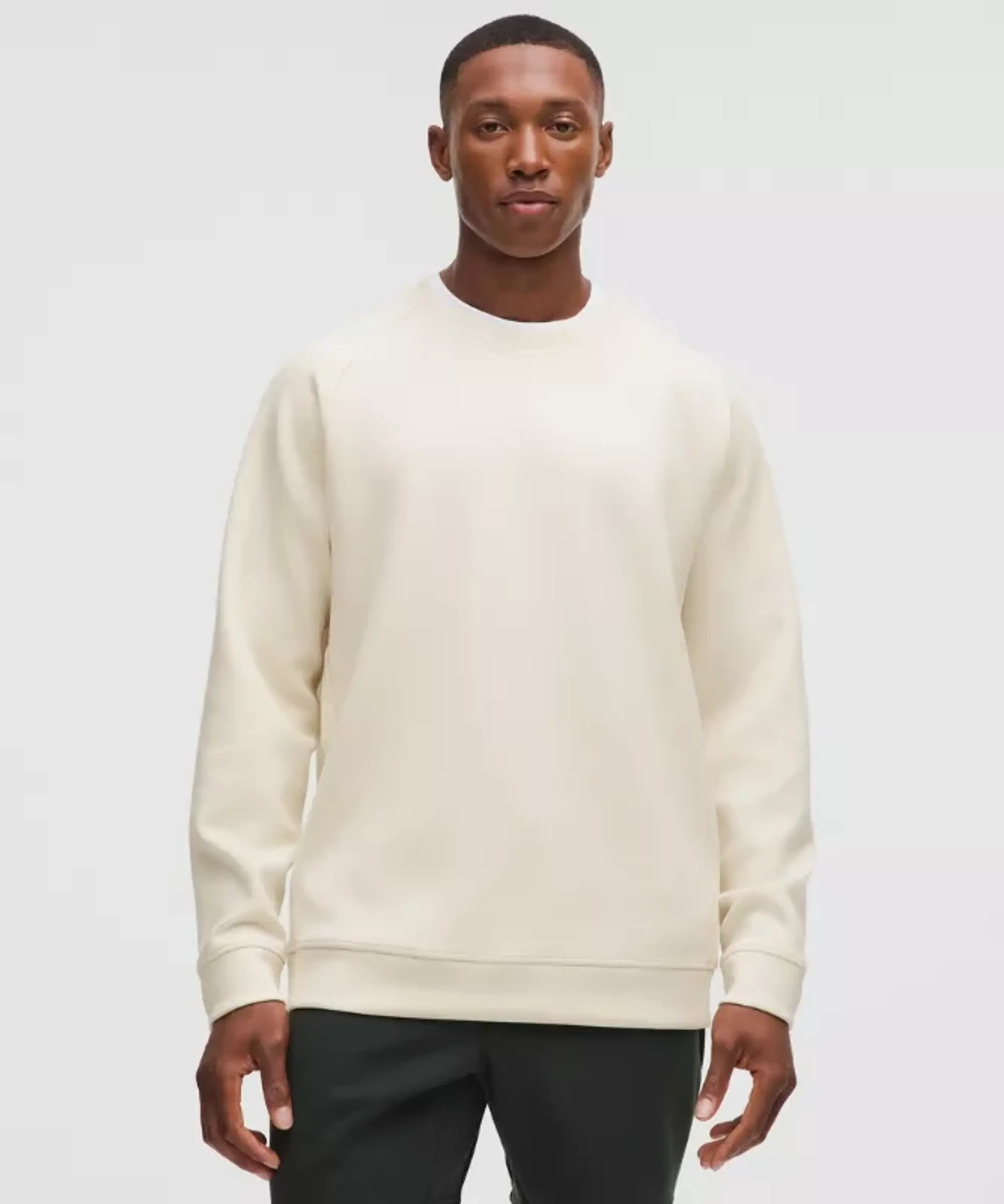 lululemon – Men's Smooth Spacer Classic-Fit Crew Sweatshirt – Color White – Size L