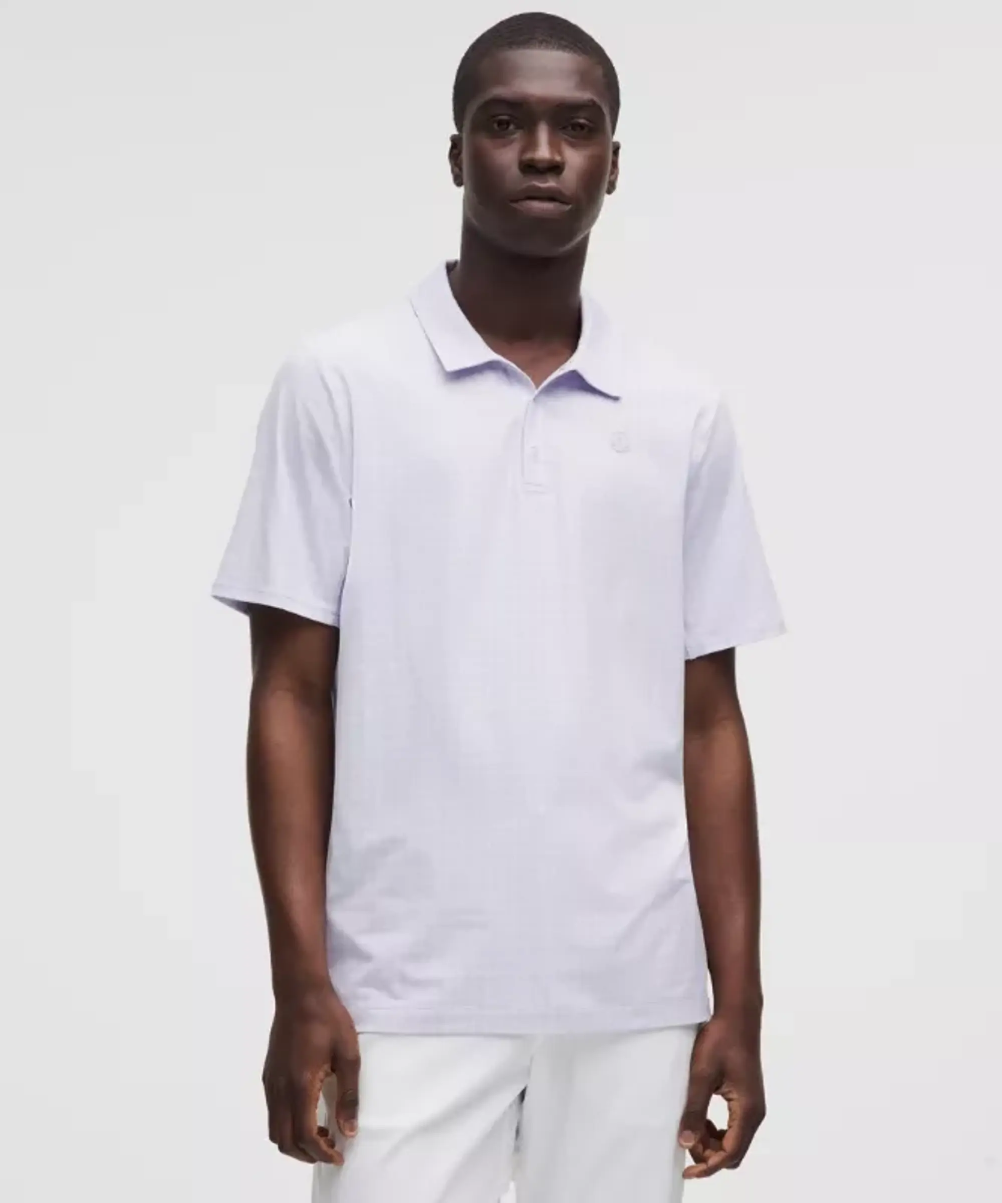 lululemon – Men's Logo Sport Polo Short-Sleeve Fit – Color White – Size L
