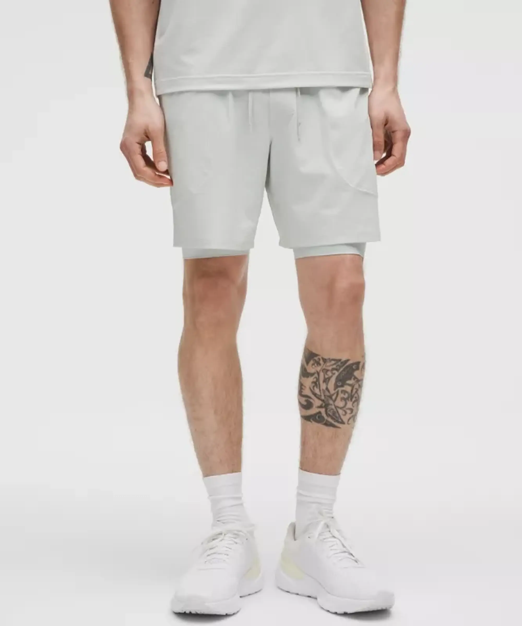 lululemon – Men's License to Train Lined Shorts – 7" – Color White – Size L