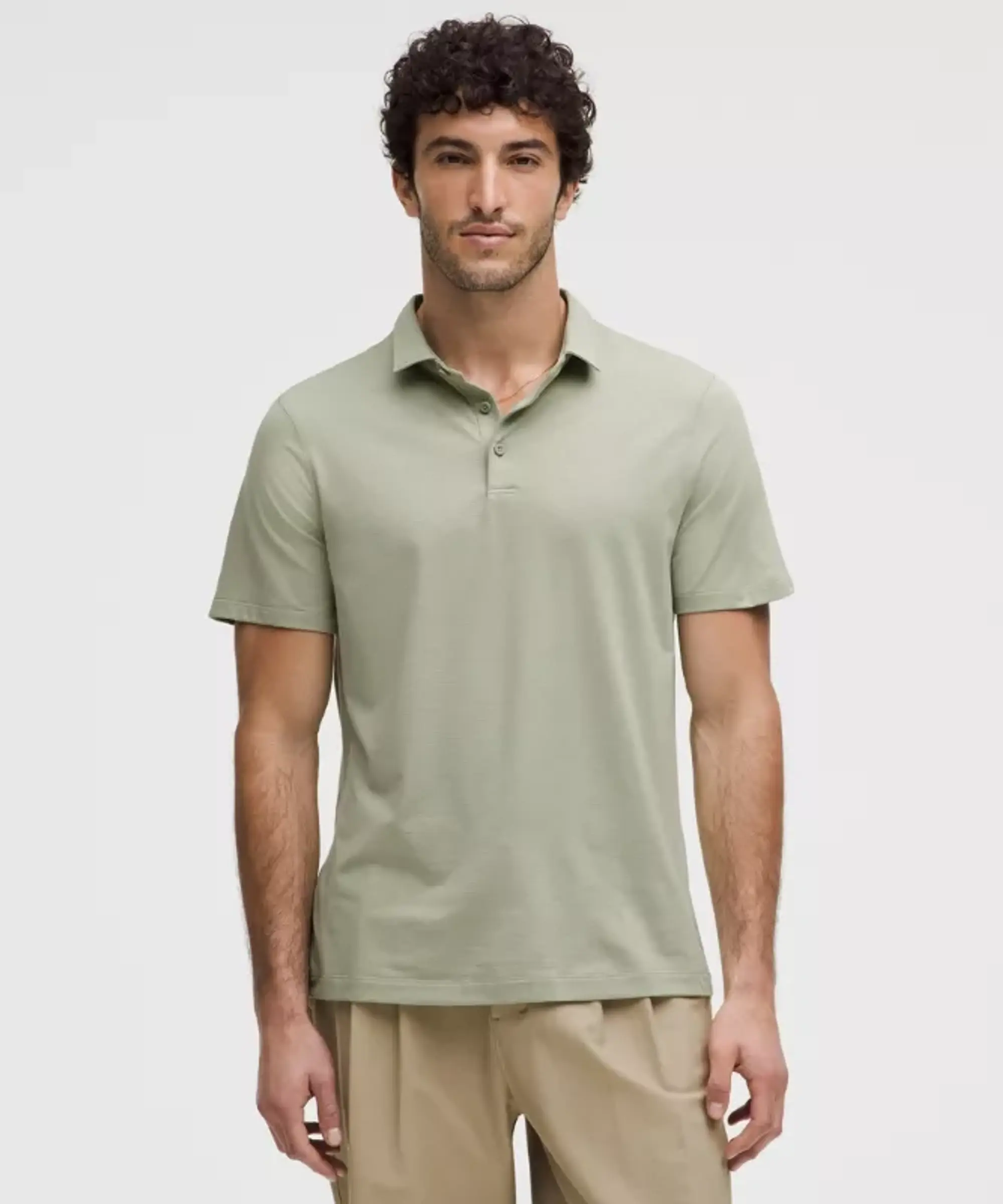 lululemon – Men's Evolution Short-Sleeve Polo Shirt – Color Green/Pastel – Size 3XL